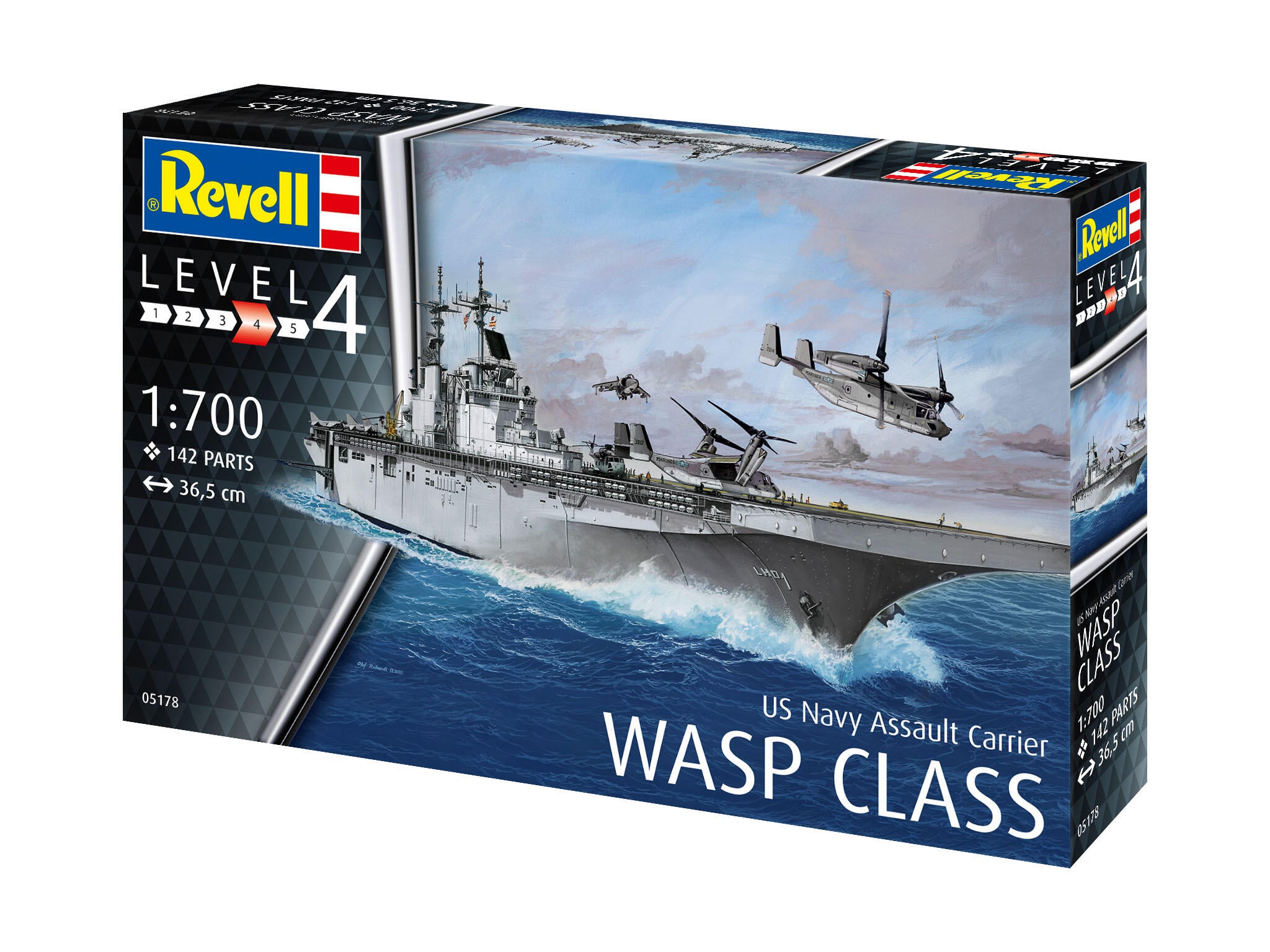 Revell Vapor  Us Navy Assault Carrier Wasp Class Rev05178