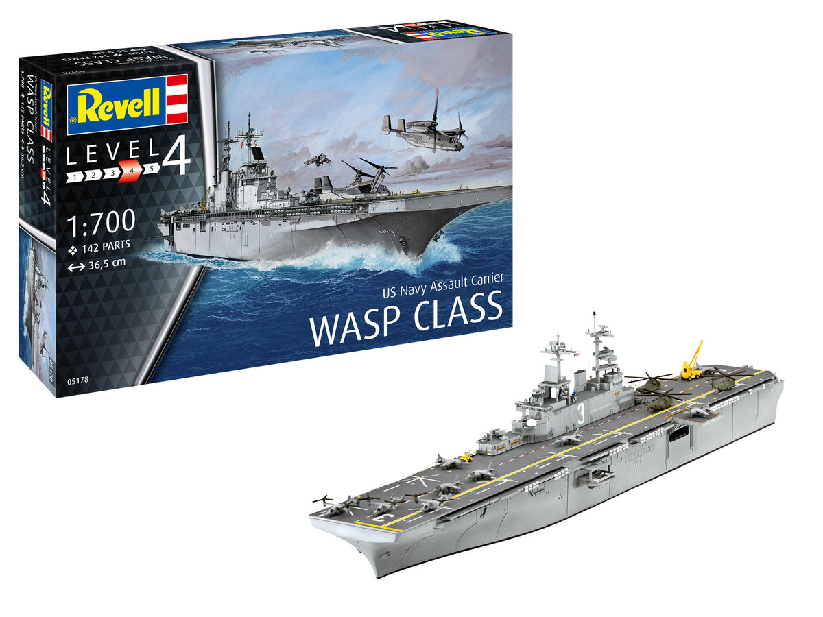 Revell Vapor  Us Navy Assault Carrier Wasp Class Rev05178