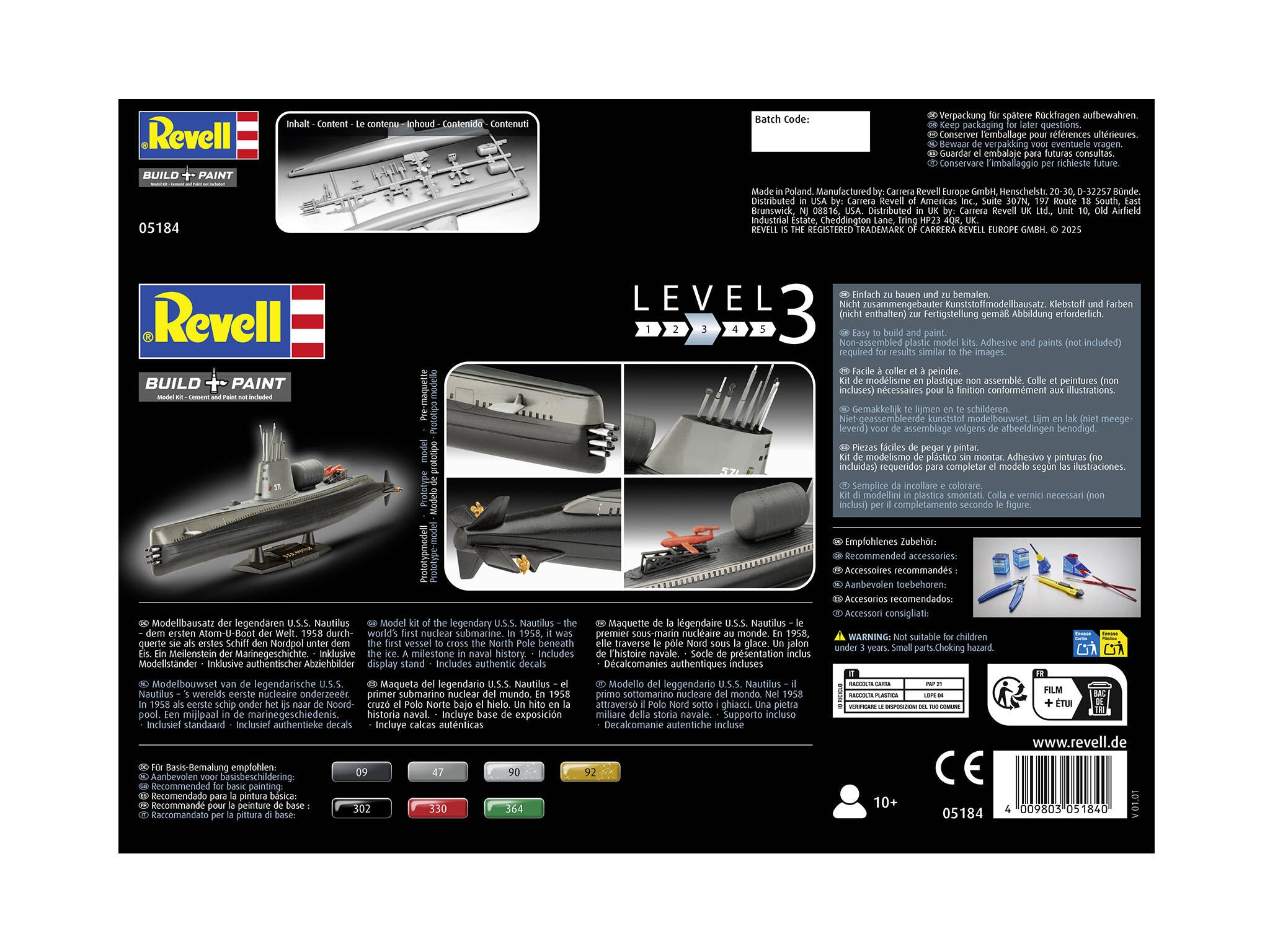 Revell Vapor  U.S.S. Nautilus Rev05184