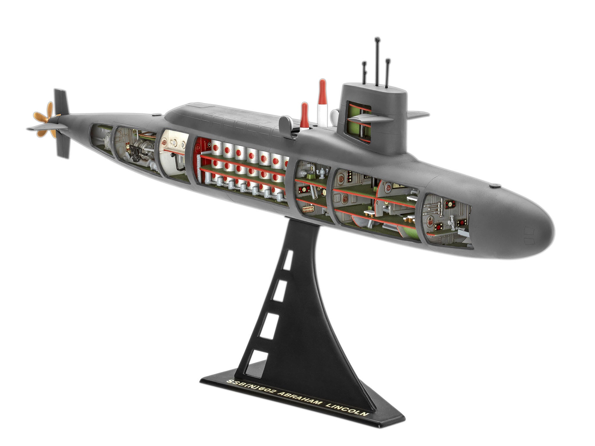 Revell Vapor  S.S.B. Abraham Lincoln With Interior Rev05185