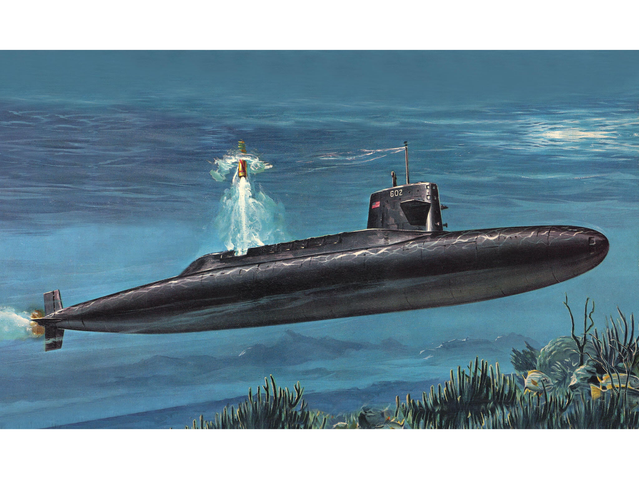 Revell Vapor  S.S.B. Abraham Lincoln With Interior Rev05185