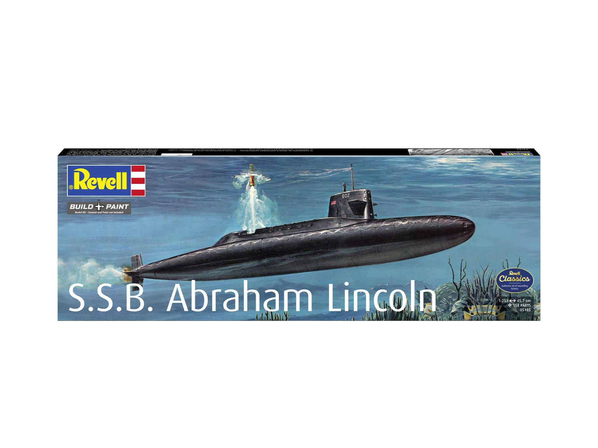 Revell Vapor  S.S.B. Abraham Lincoln With Interior Rev05185