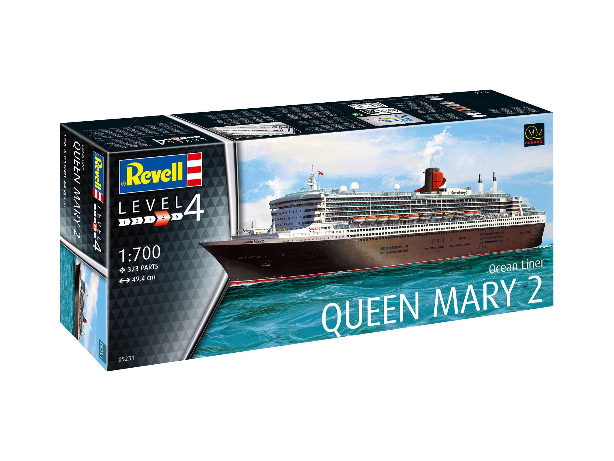 Revell Model Kit Vapor Ocean Liner Queen Mary 2 Rev05231