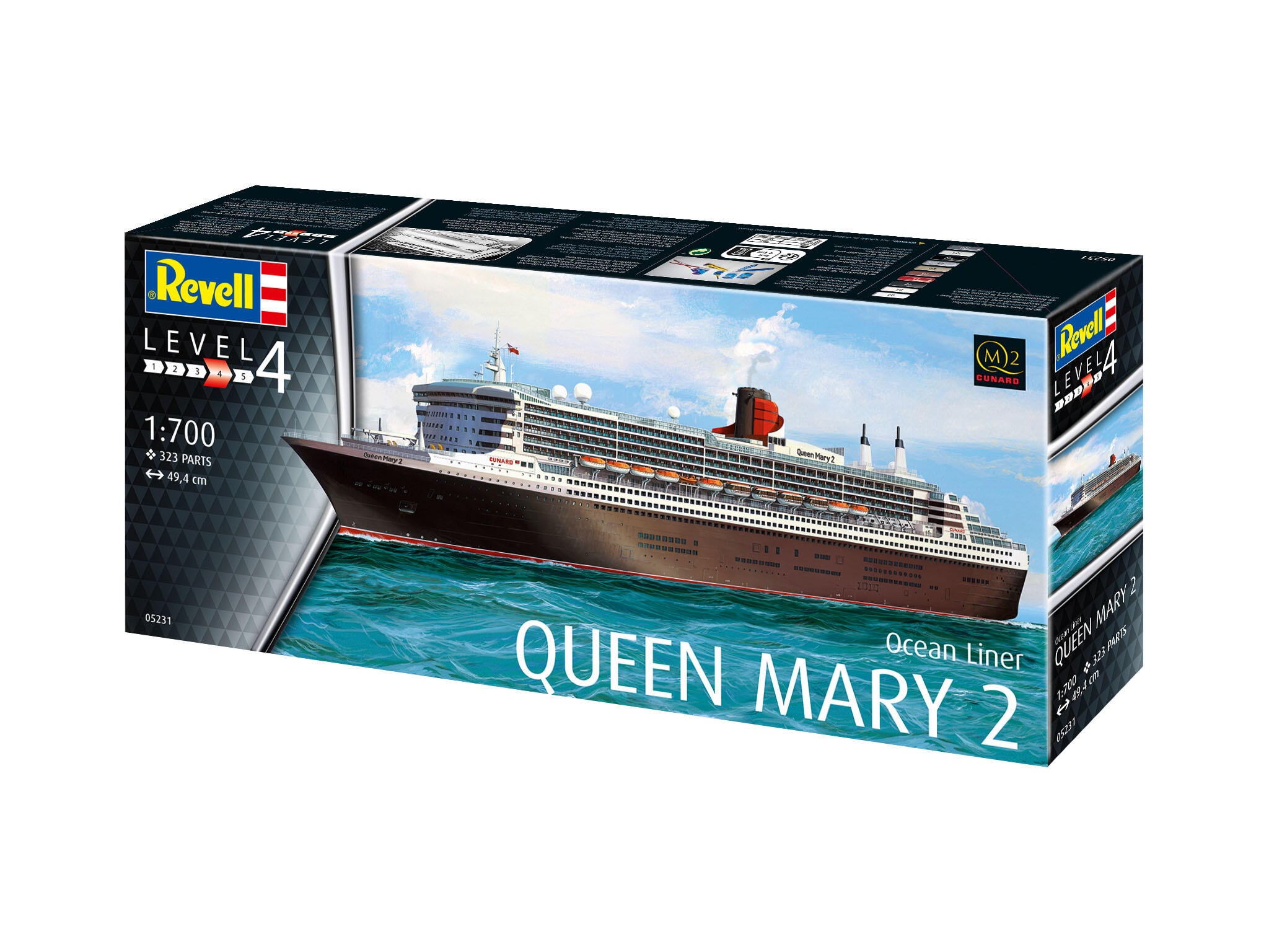 Revell Model Kit Vapor Ocean Liner Queen Mary 2 Rev05231