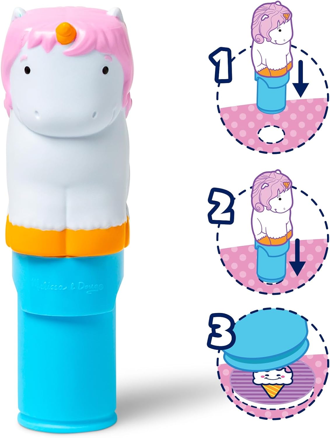 Melissa&Doug Set De Joaca Sticker Stampila Cu Unicorni Spm6074898