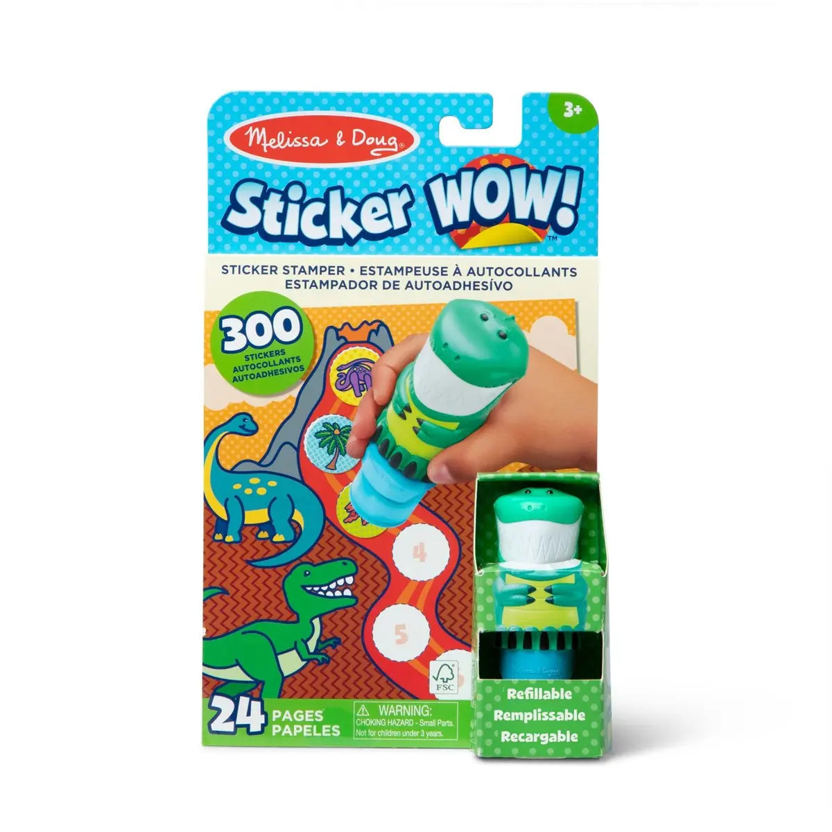 Melissa&Doug Set De Joaca Sticker Stampila Cu Dinozauri Spm6074899