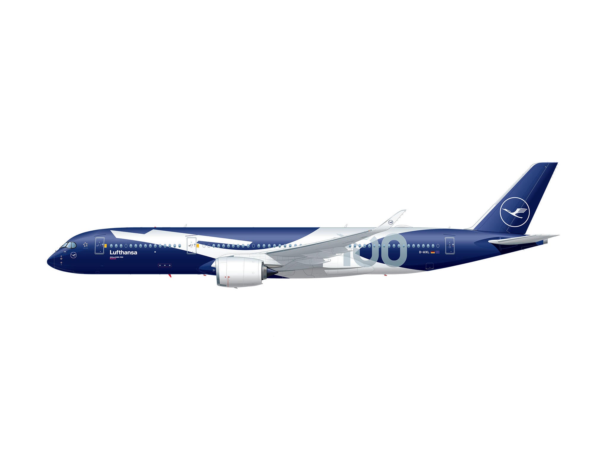 Revell Gift Set A350-900 - Lufthansa Scara 1:144 Rev05612