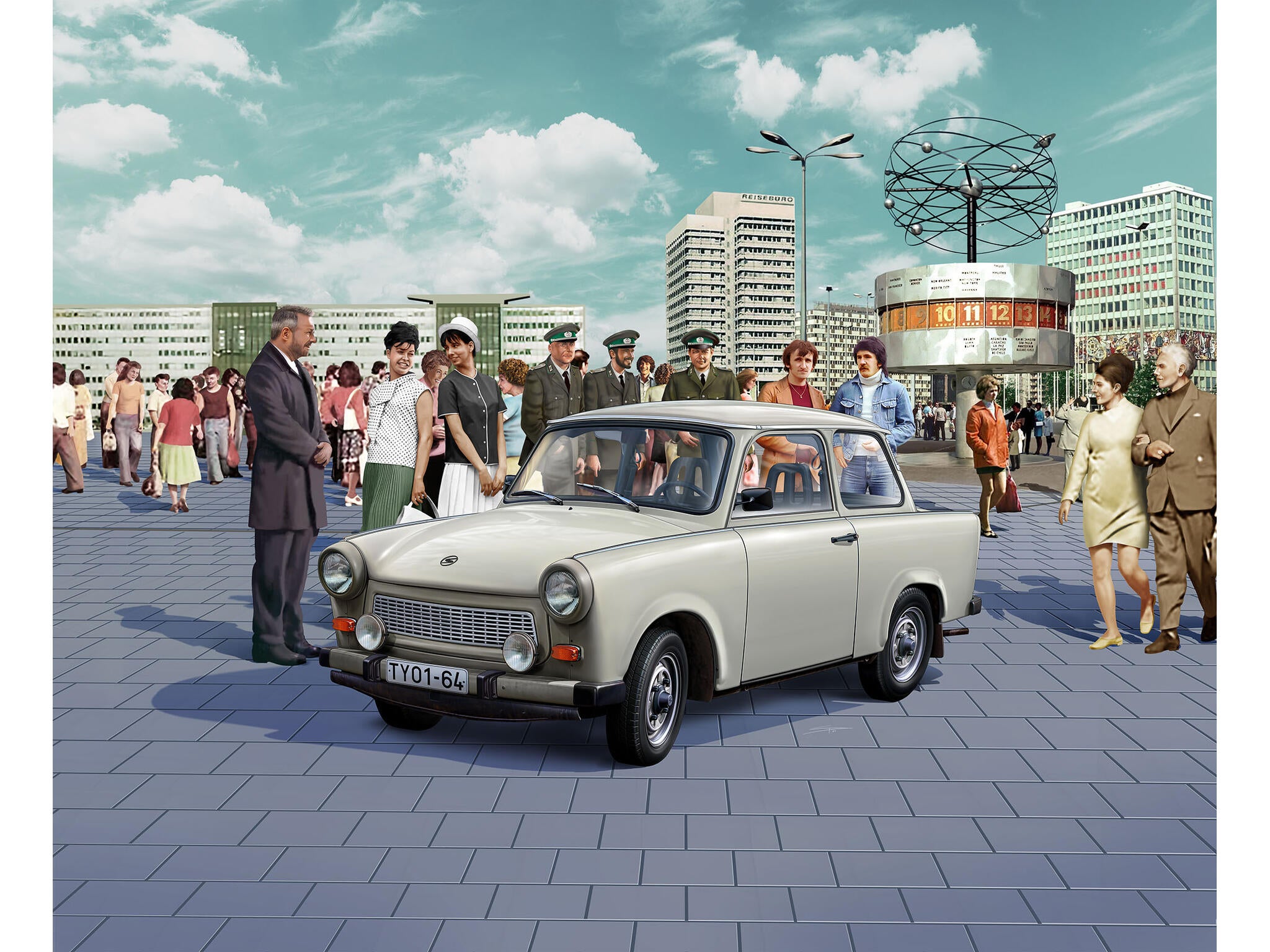 Set Macheta Revell Masina Trabant 601 – Editie Exclusiva 60 De Ani Scara 1:24 Rev05630