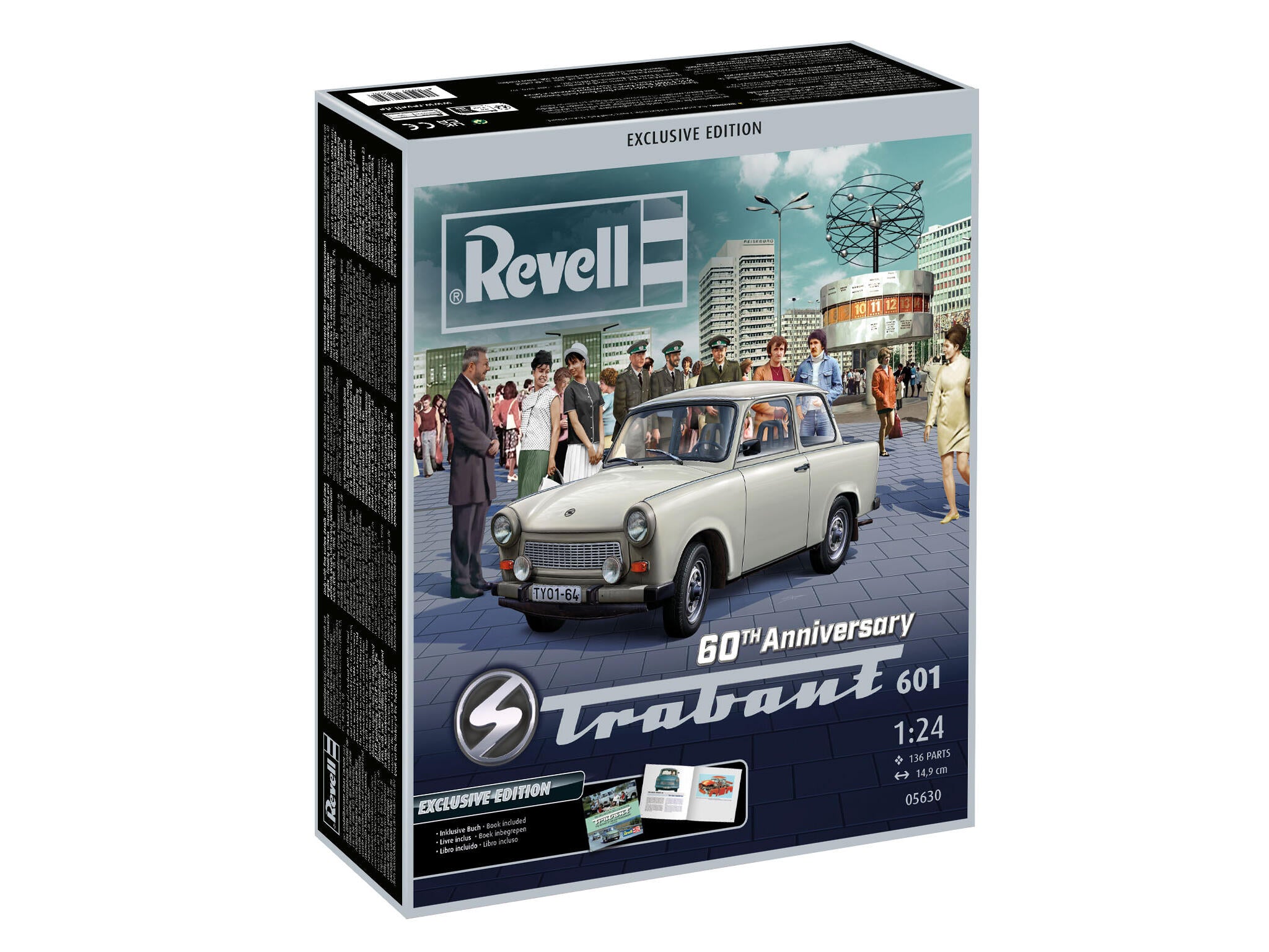 Set Macheta Revell Masina Trabant 601 – Editie Exclusiva 60 De Ani Scara 1:24 Rev05630