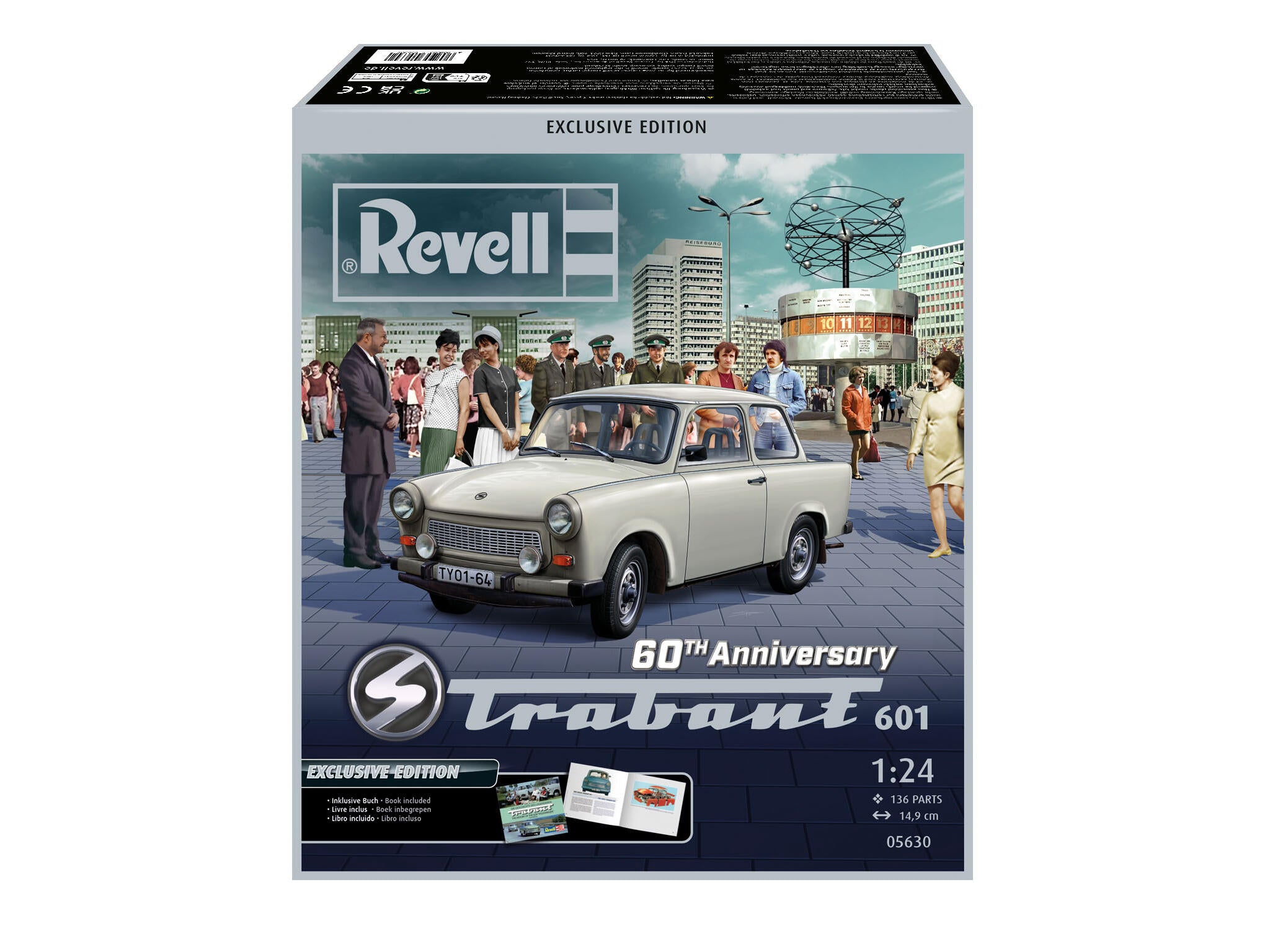Set Macheta Revell Masina Trabant 601 – Editie Exclusiva 60 De Ani Scara 1:24 Rev05630