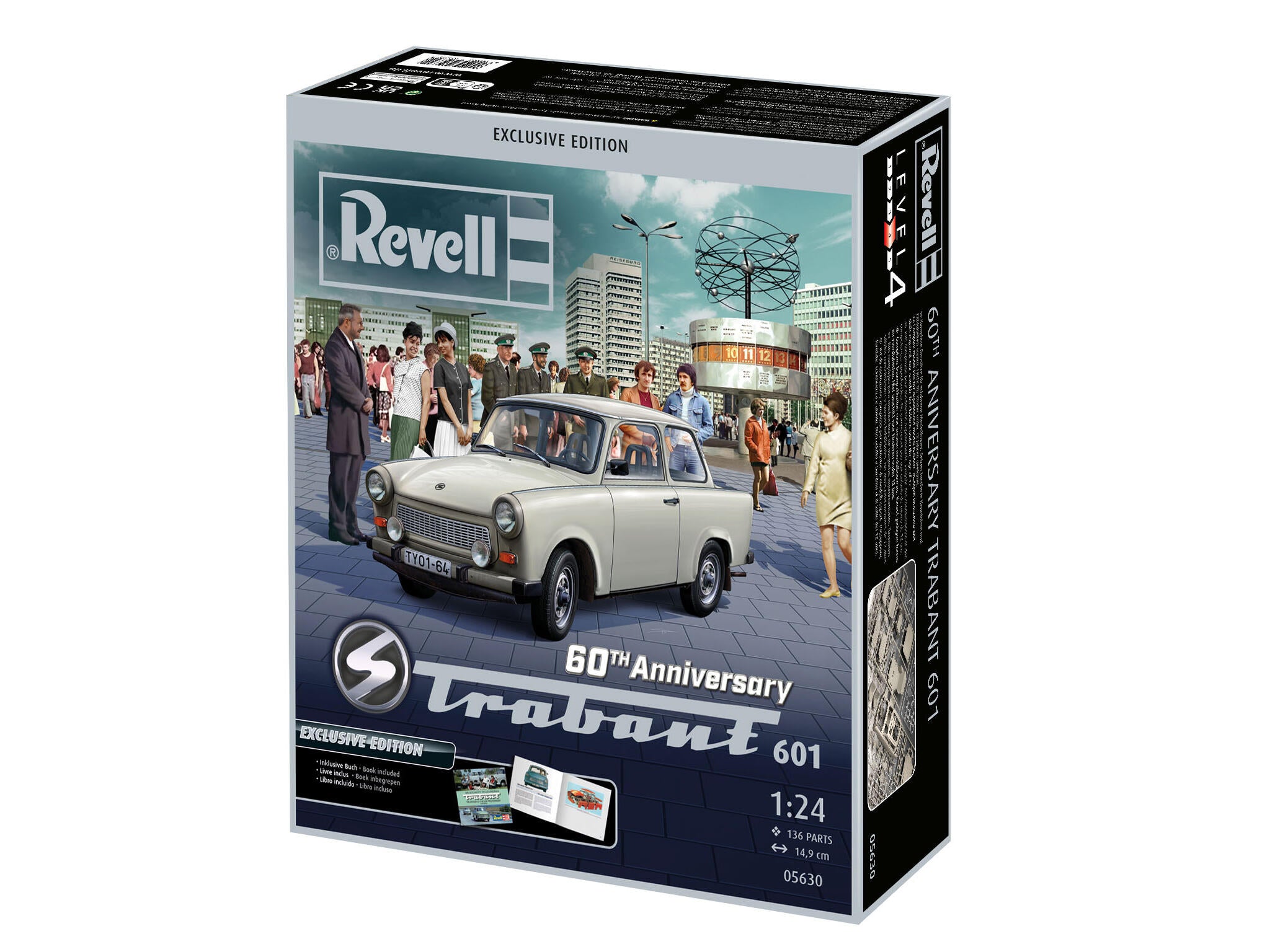Set Macheta Revell Masina Trabant 601 – Editie Exclusiva 60 De Ani Scara 1:24 Rev05630