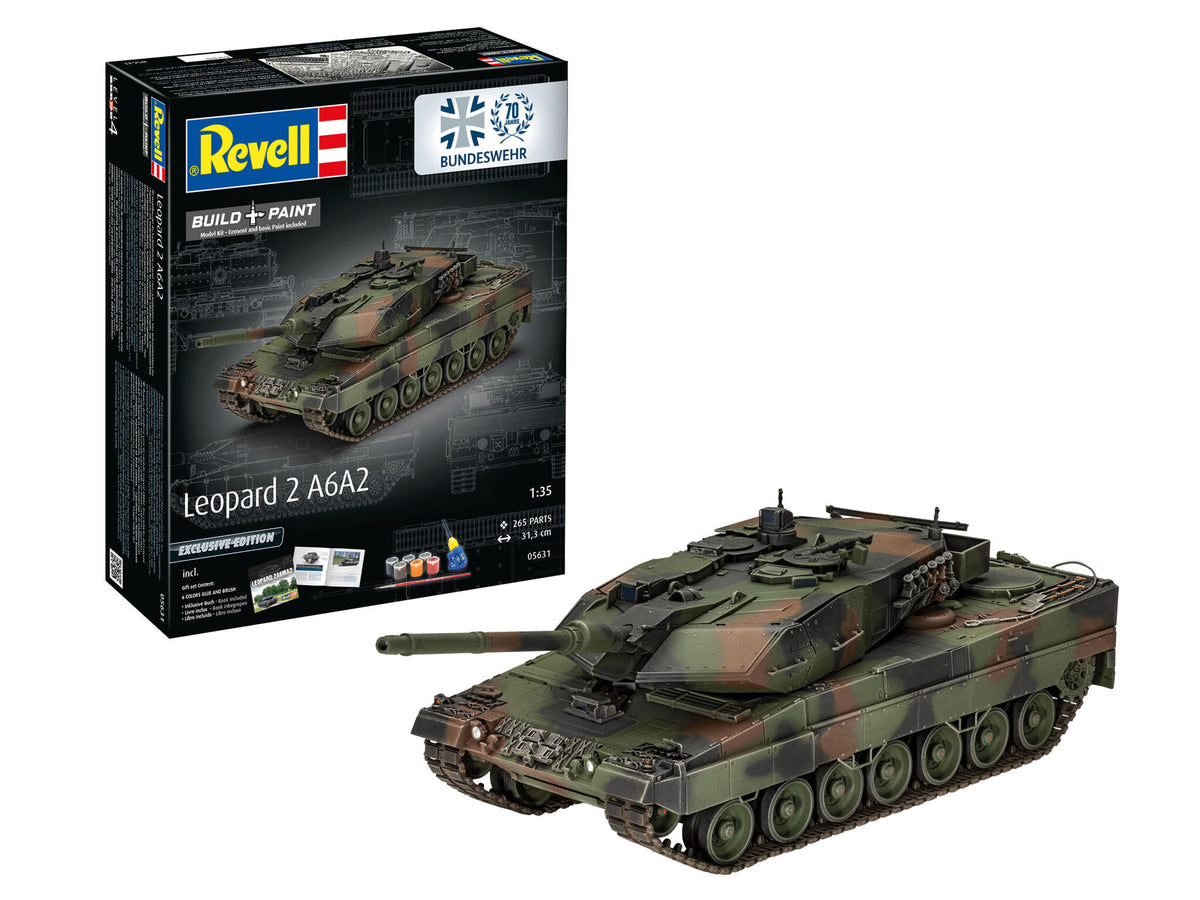 Set Macheta Revell Vehicul Militar 70 De Ani Bundeswehr Leopard 2 A6A2 Rev05631