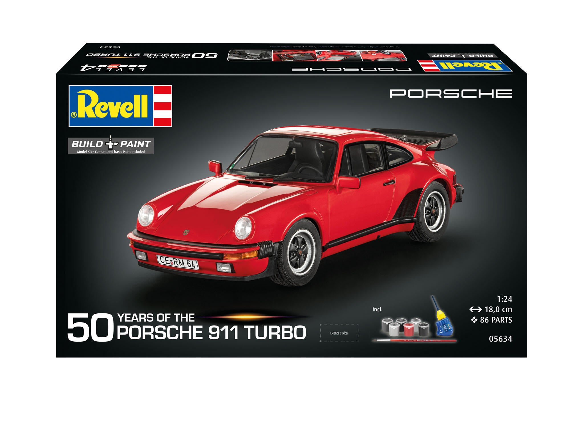 Revell Masina  Gift Set  50 Years Of The Porsche 911 Turbo Rev05634