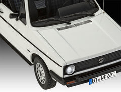 Set cadou 50 Years of VW Golf 1, Revell, model 1:24, detalii realiste, 355x215mm 05636