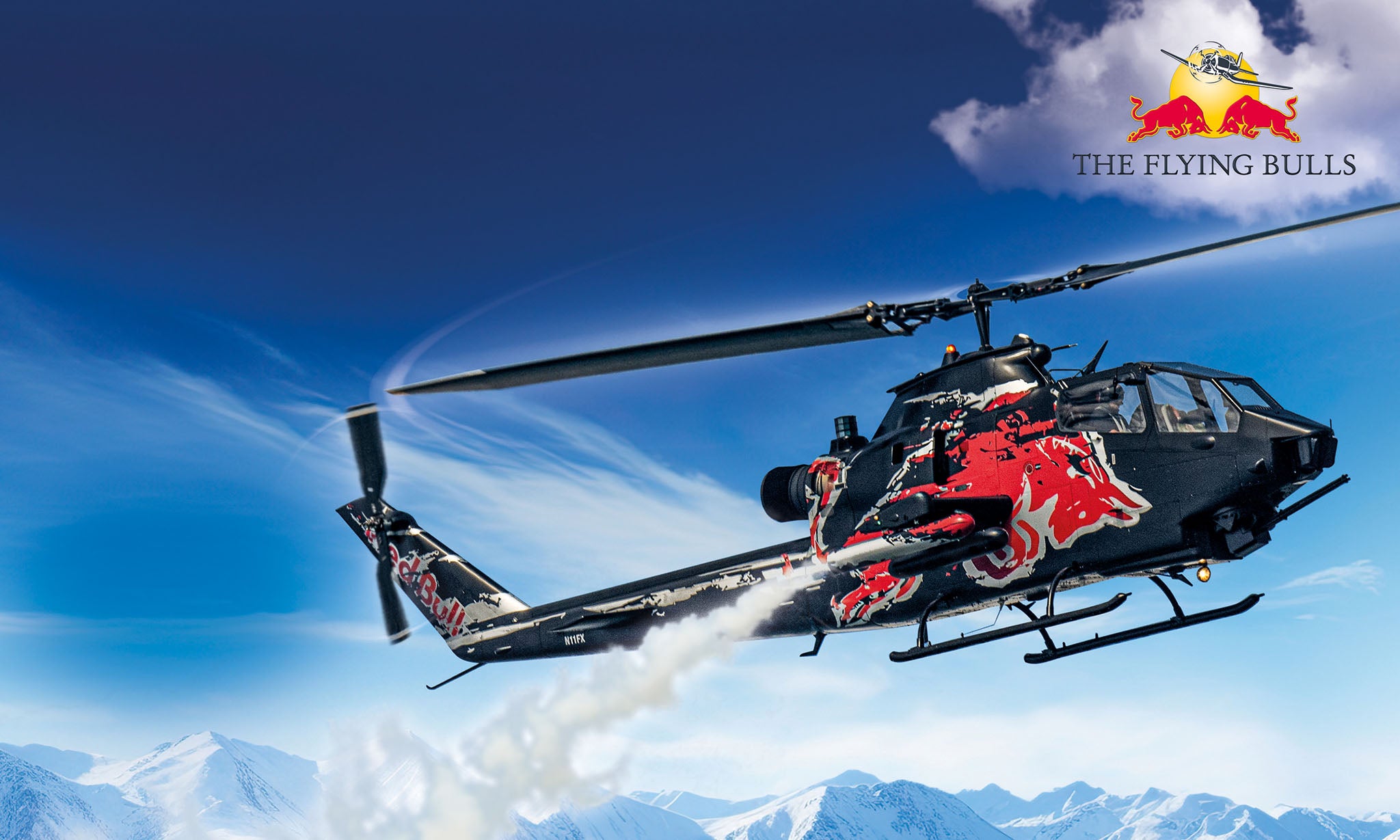 Avion Revell Gift Set Ah-1F Cobra: Flying Bulls 25Th Anniv. Scara 1:48 Rev05640