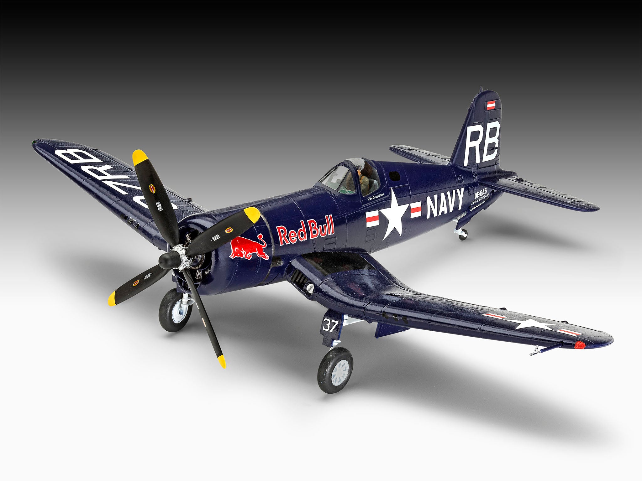 Avion Revell Gift Set F4U-4 Corsair: Flying Bulls 25Th Anniv. Scara 1:48 Rev05641