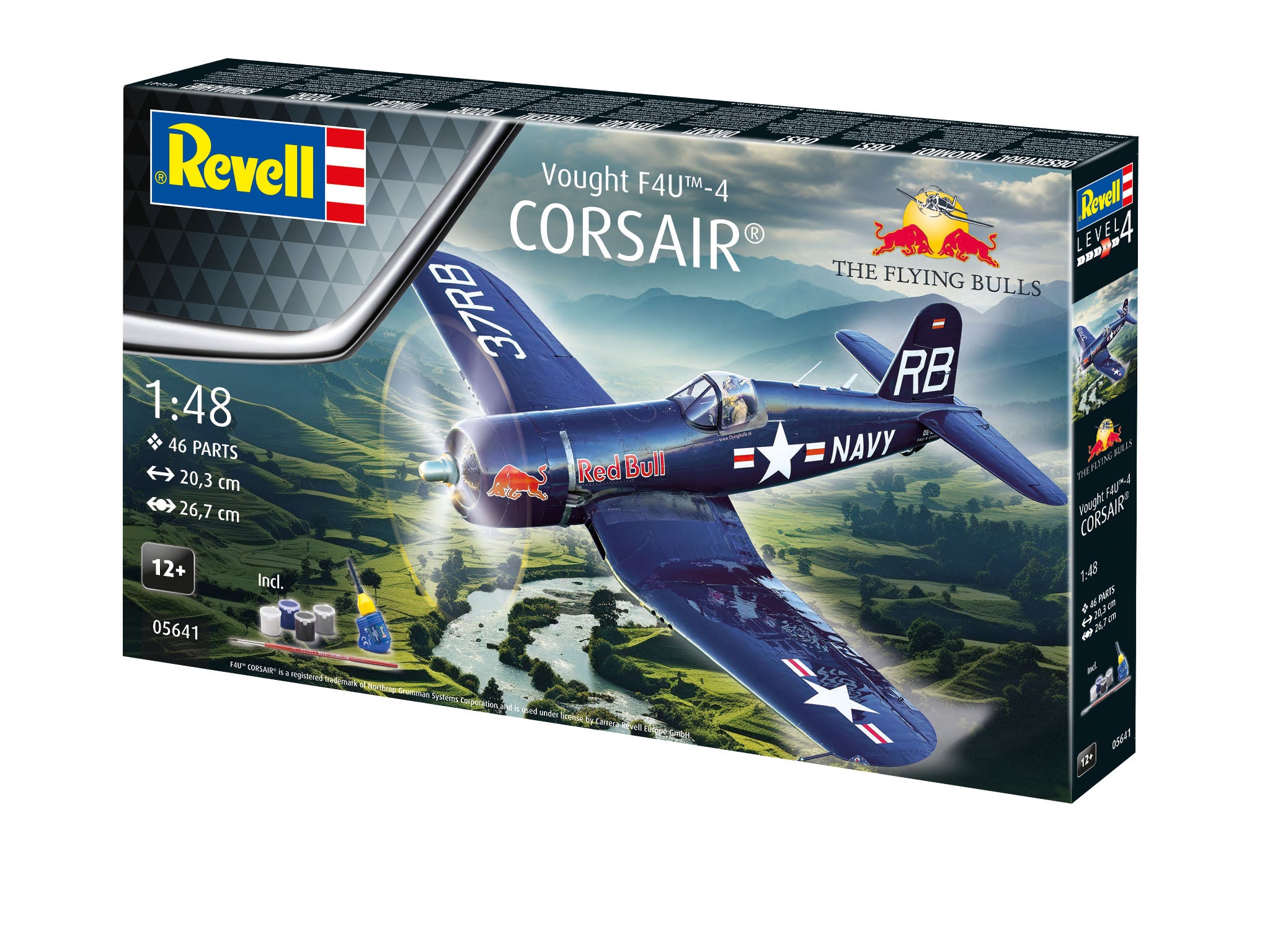 Avion Revell Gift Set F4U-4 Corsair: Flying Bulls 25Th Anniv. Scara 1:48 Rev05641