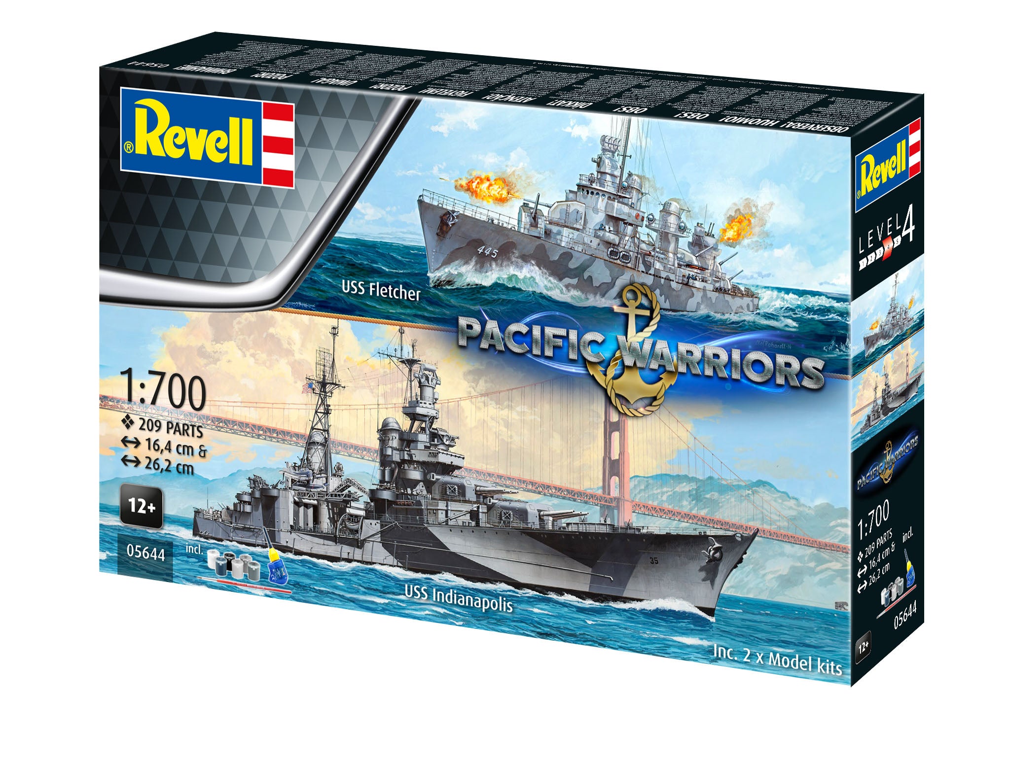 Vapor Revell Gift Set Pacific Warriors Scara 1:700 Rev05644