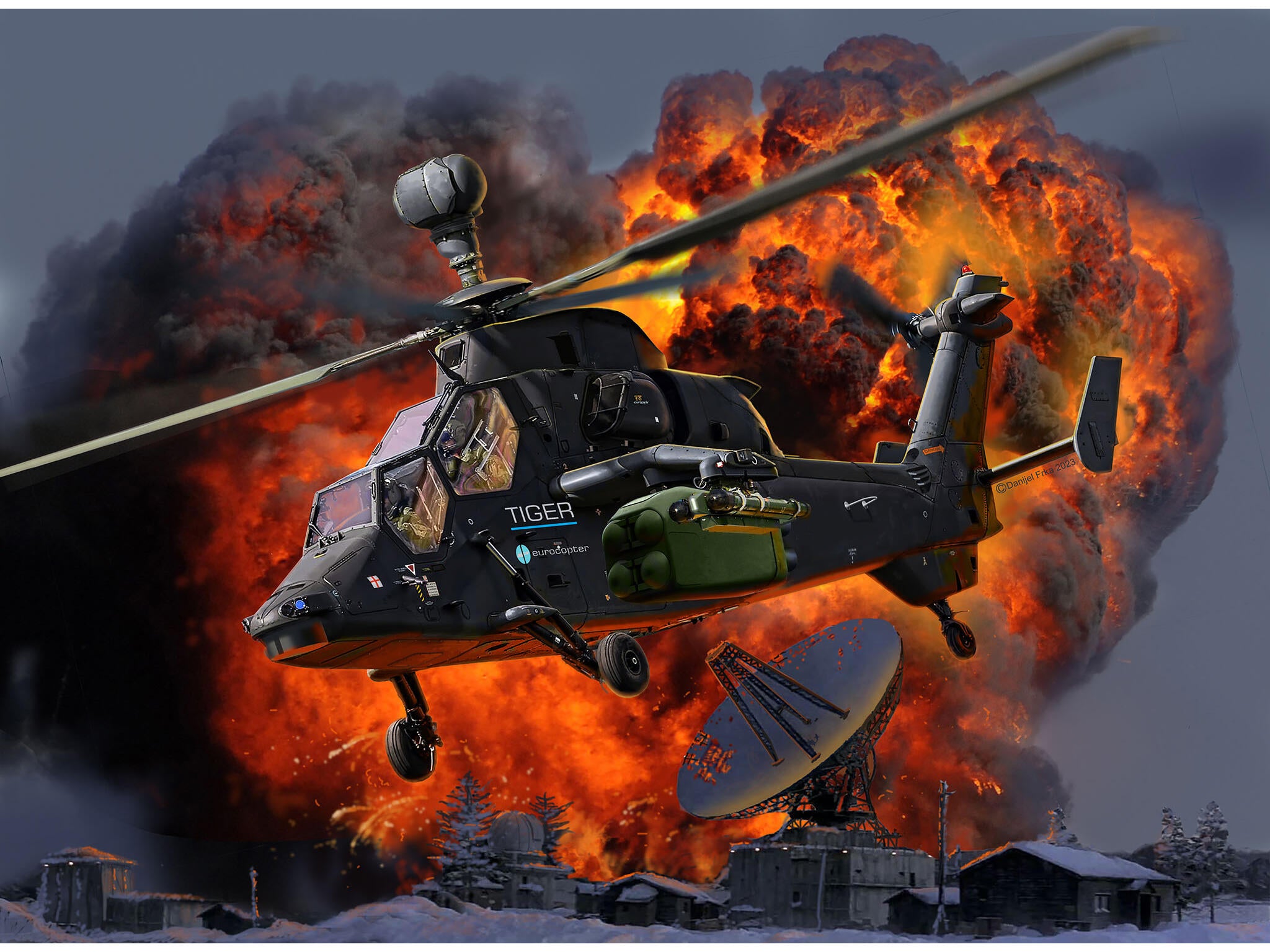 Revell Set Cadou James Bond Eurocopter Tiger Scara 1:72 Rev05654