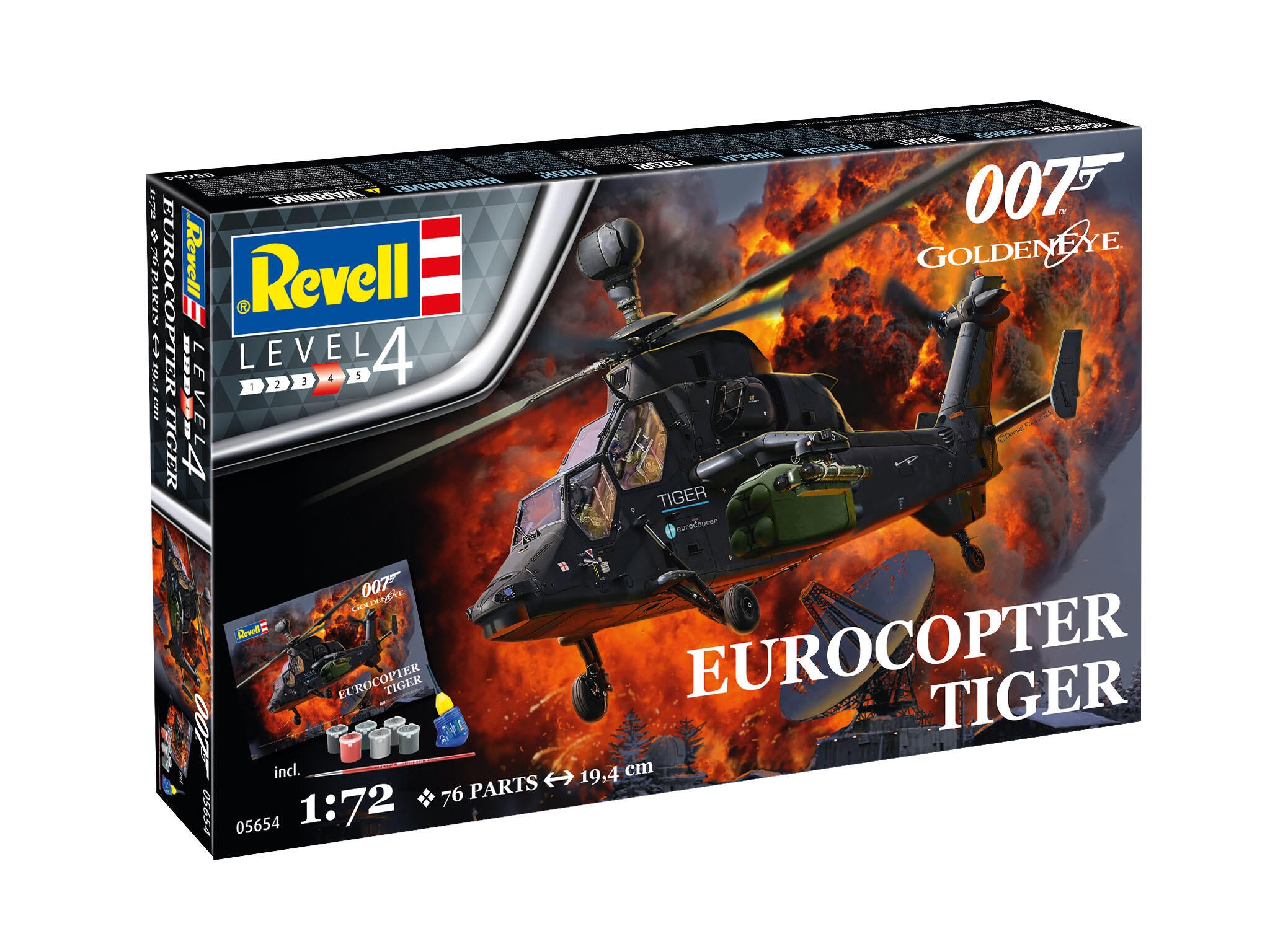 Revell Set Cadou James Bond Eurocopter Tiger Scara 1:72 Rev05654