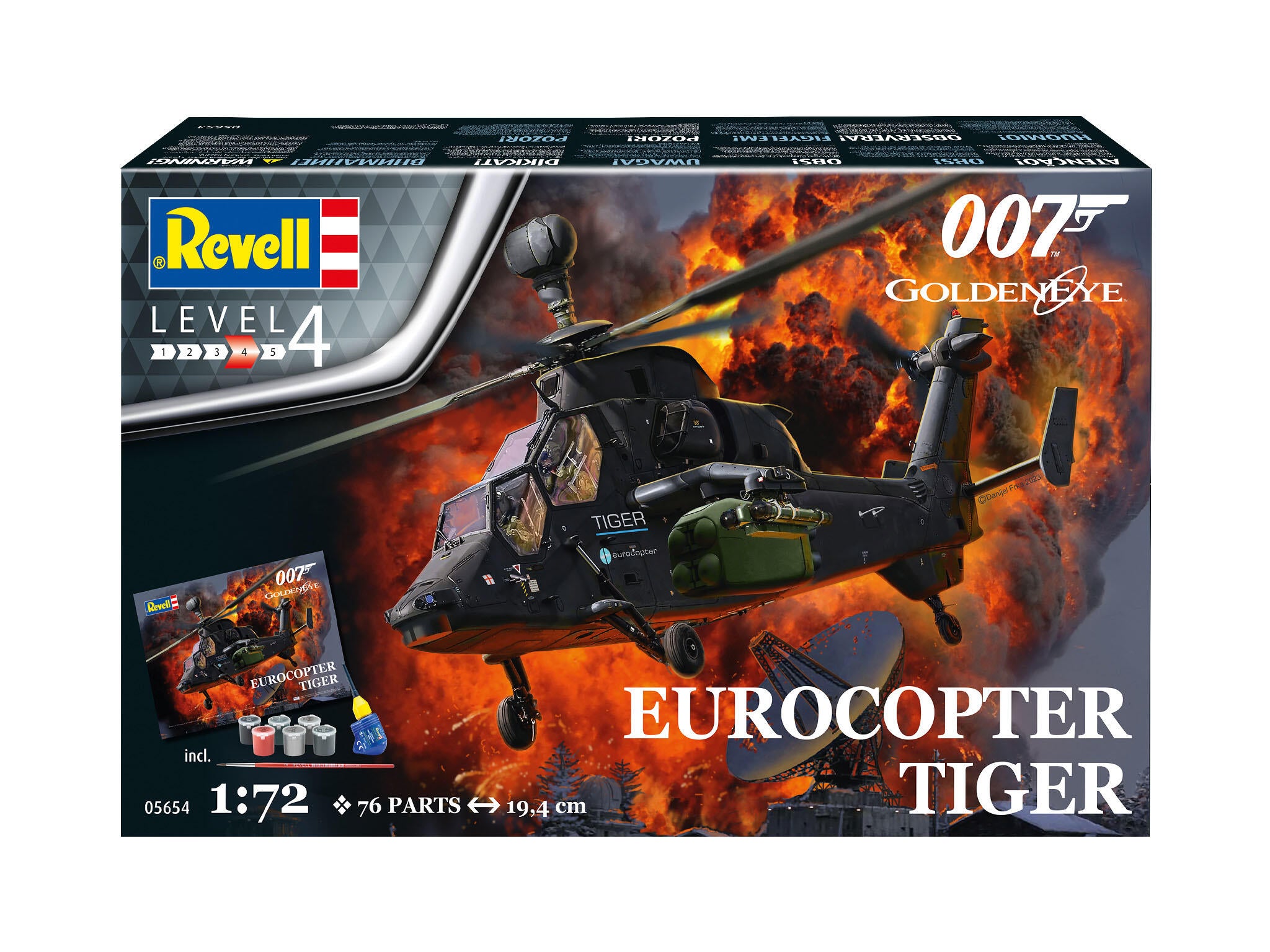 Revell Set Cadou James Bond Eurocopter Tiger Scara 1:72 Rev05654