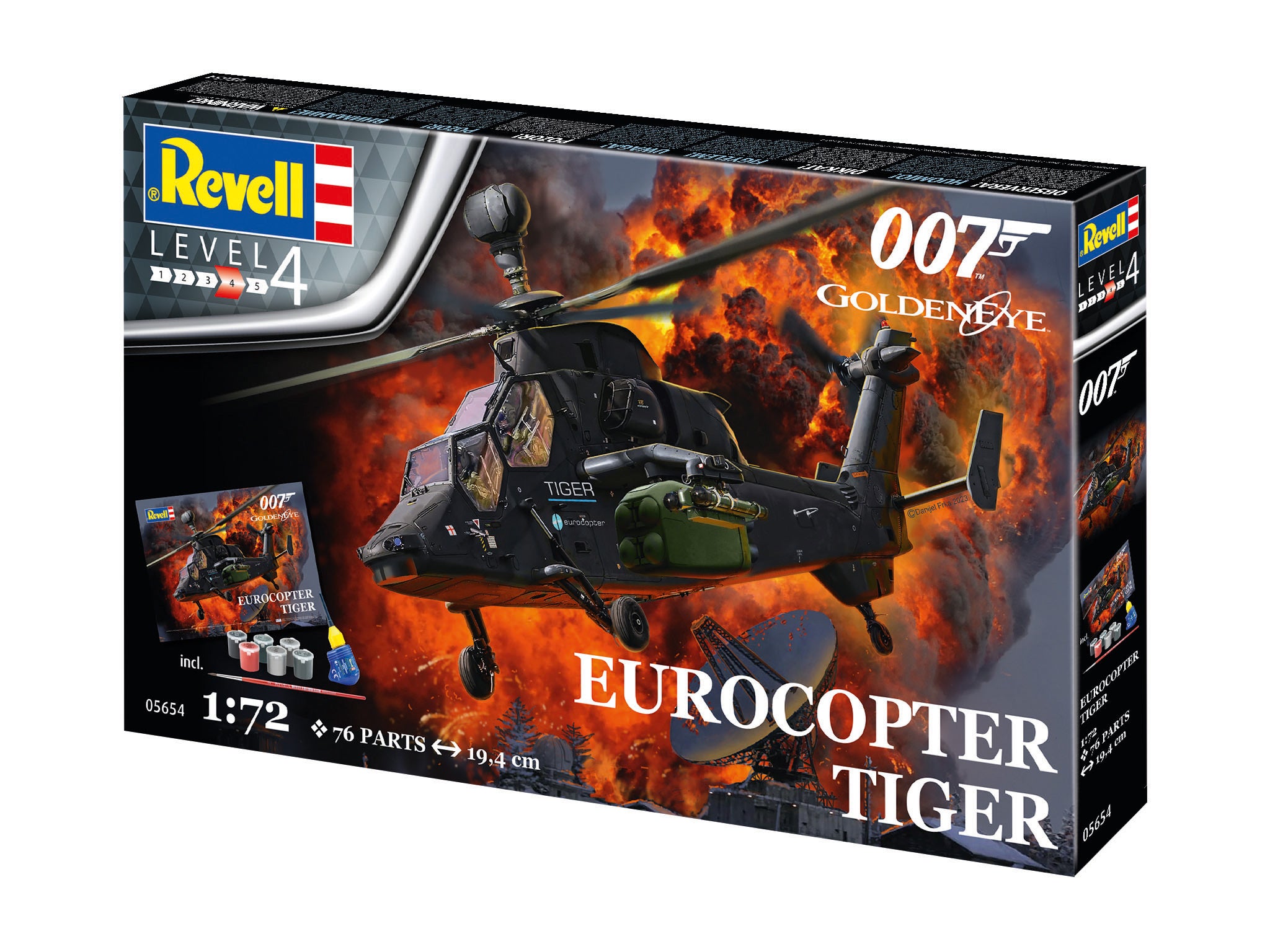 Revell Set Cadou James Bond Eurocopter Tiger Scara 1:72 Rev05654