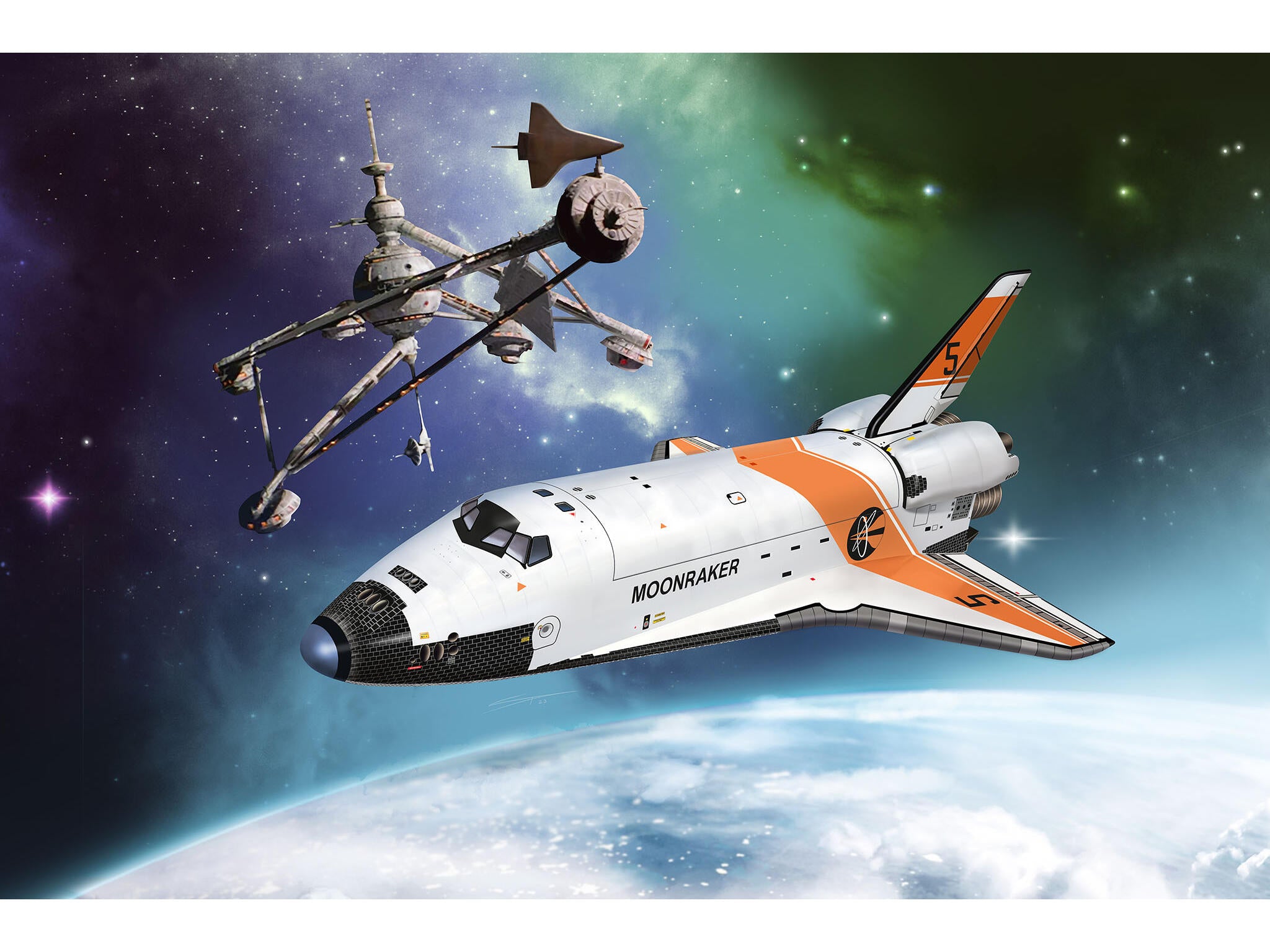 Revell Gift Set James Bond Moonraker Space Shuttle Scara 1:144 Rev05665