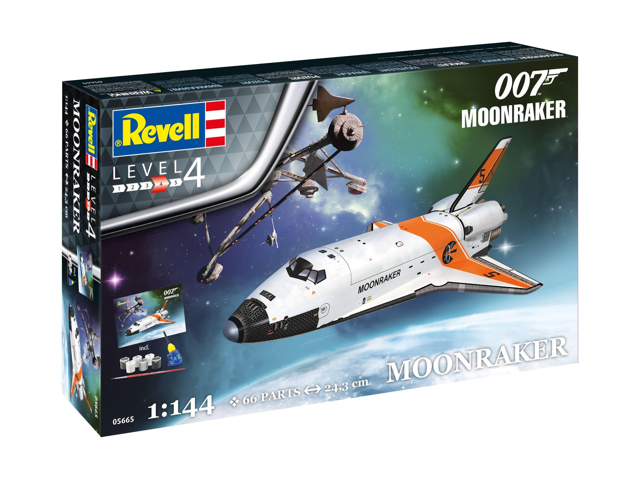 Revell Gift Set James Bond Moonraker Space Shuttle Scara 1:144 Rev05665