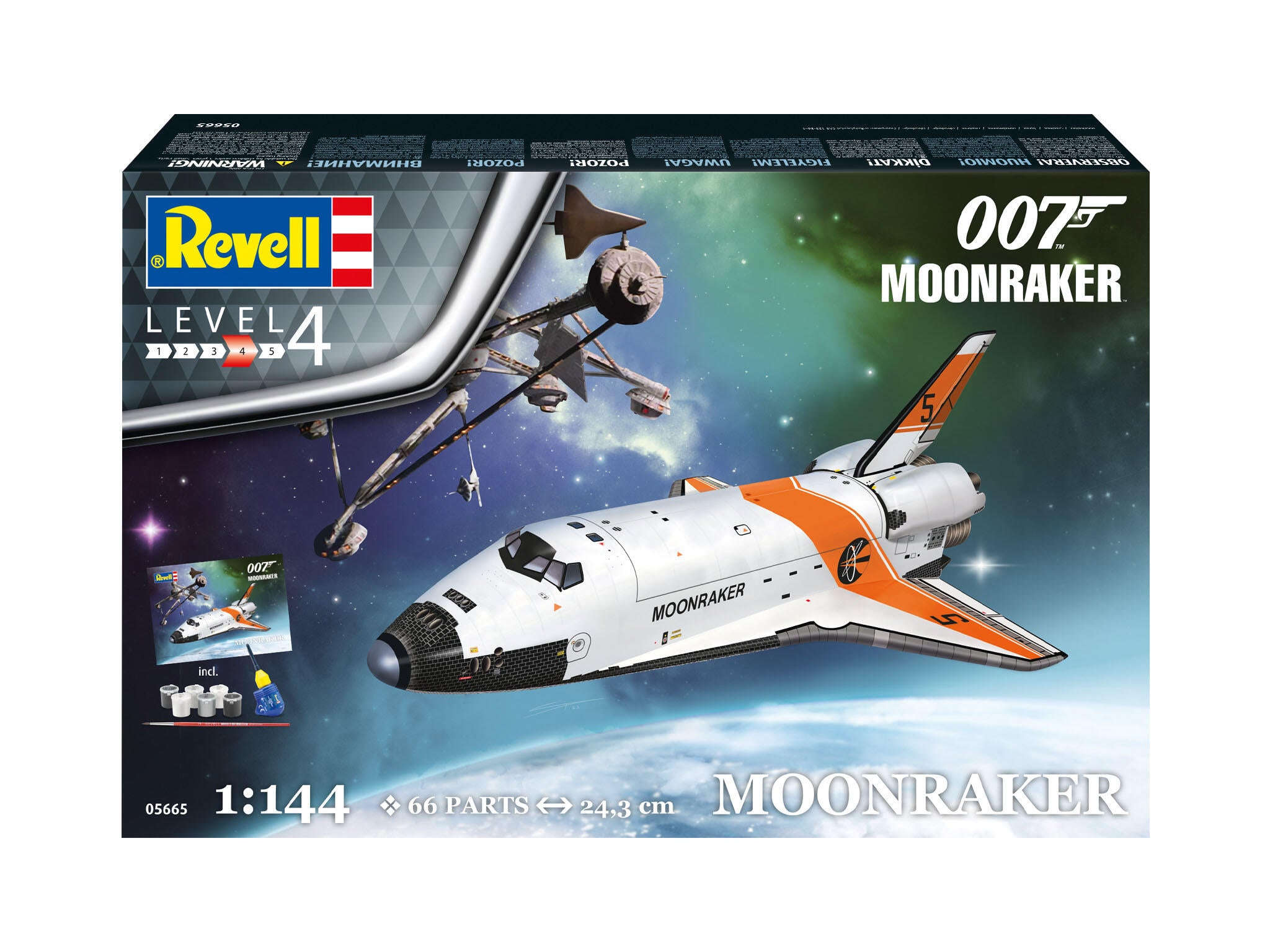 Revell Gift Set James Bond Moonraker Space Shuttle Scara 1:144 Rev05665