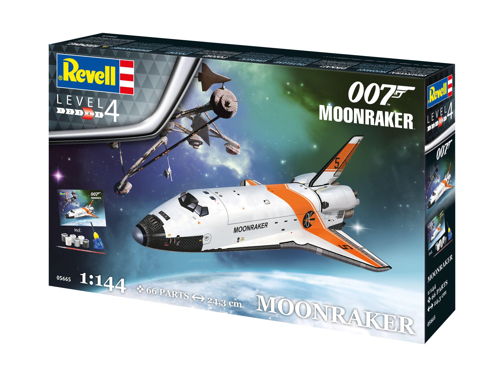 Revell Gift Set James Bond Moonraker Space Shuttle Scara 1:144 Rev05665