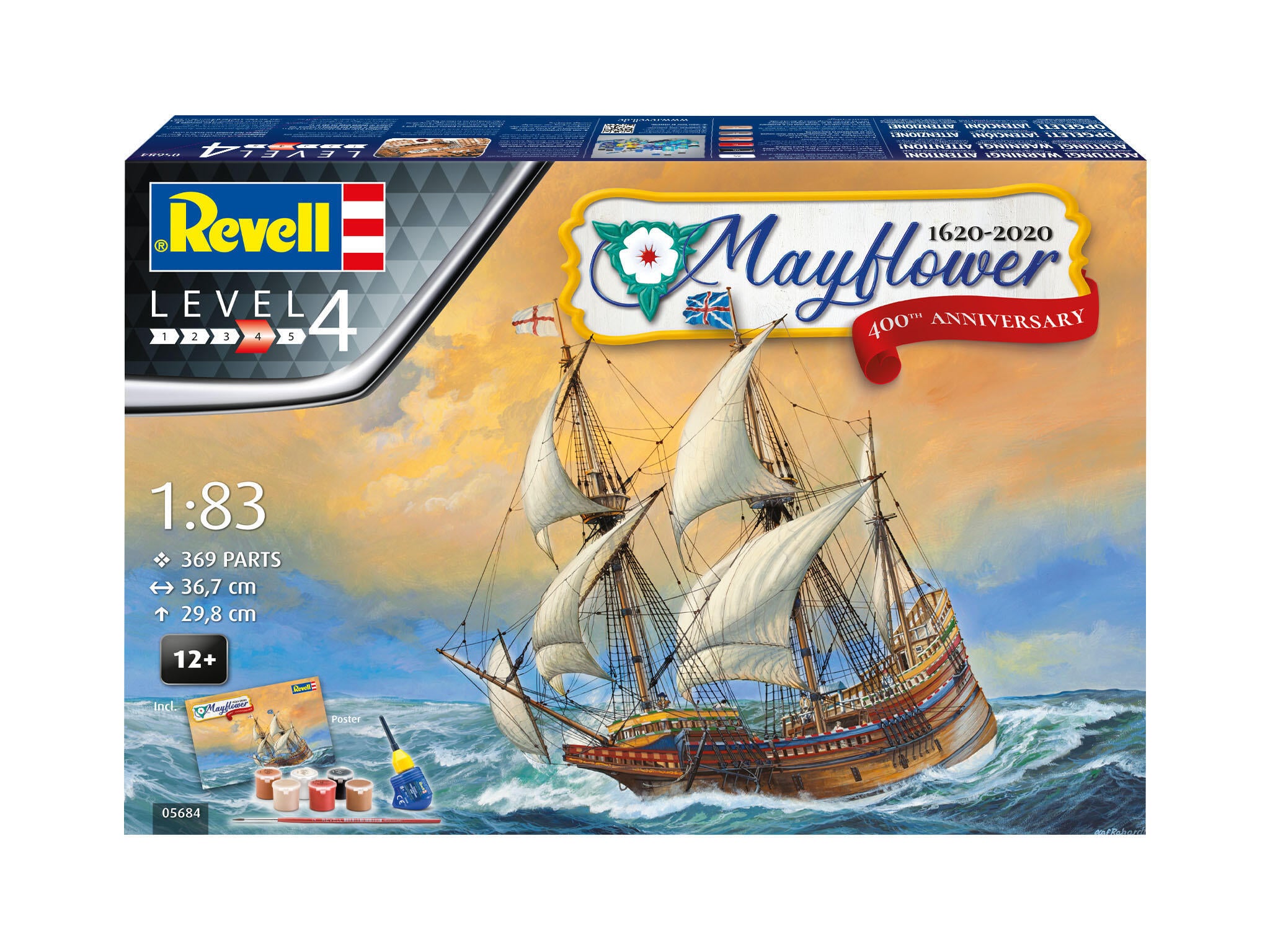 Revell Gift Set Mayflower 400Th Scara 1:83 Rev05684