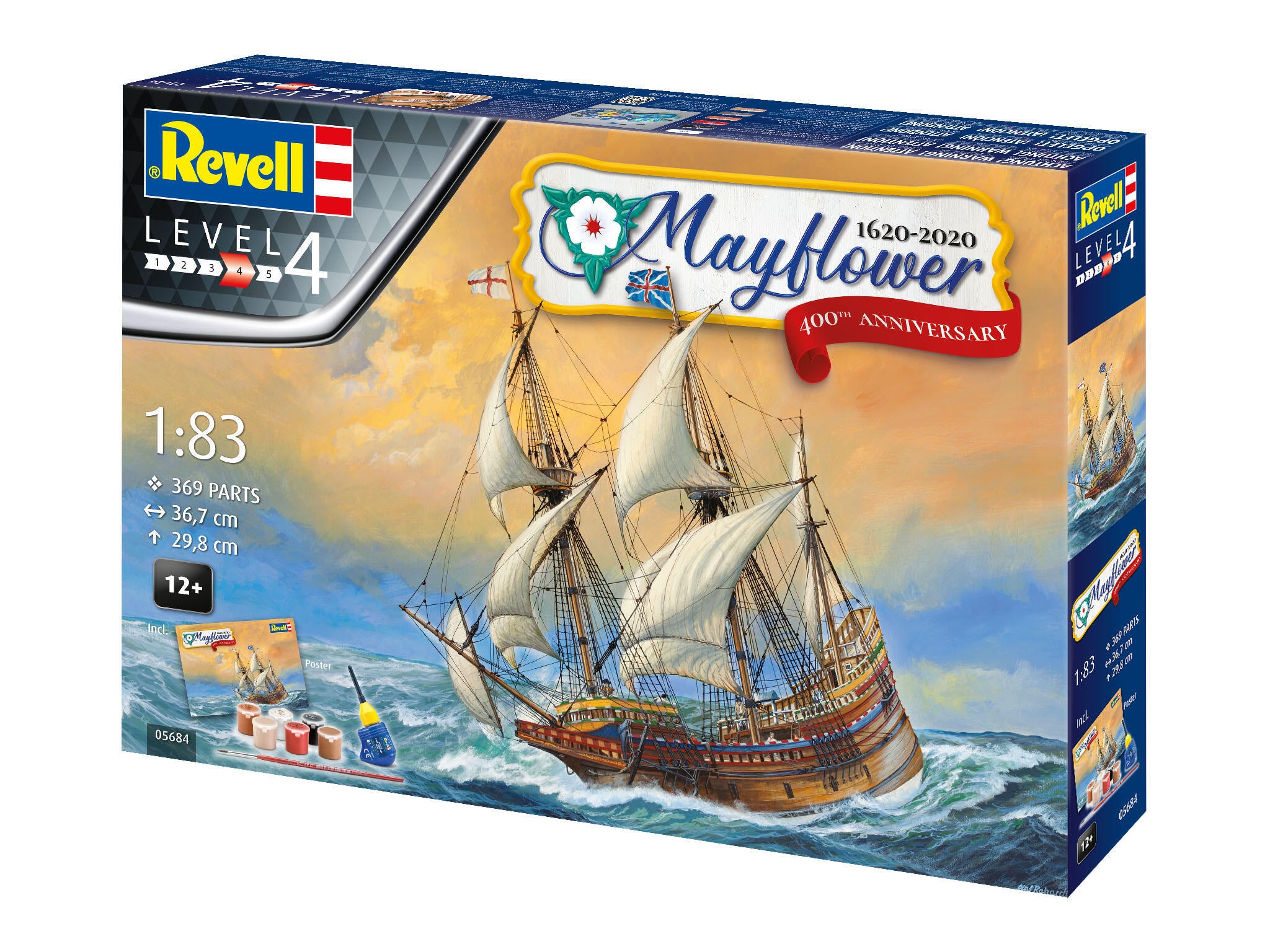 Revell Gift Set Mayflower 400Th Scara 1:83 Rev05684