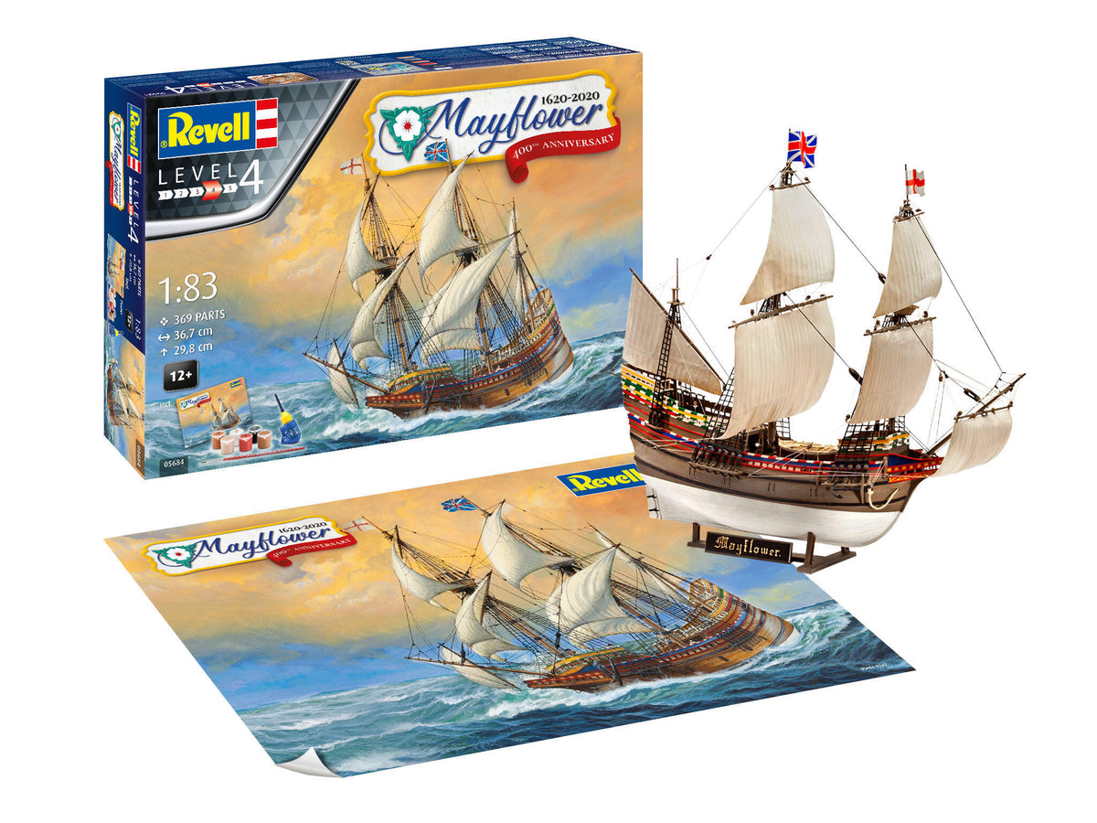 Revell Gift Set Mayflower 400Th Scara 1:83 Rev05684