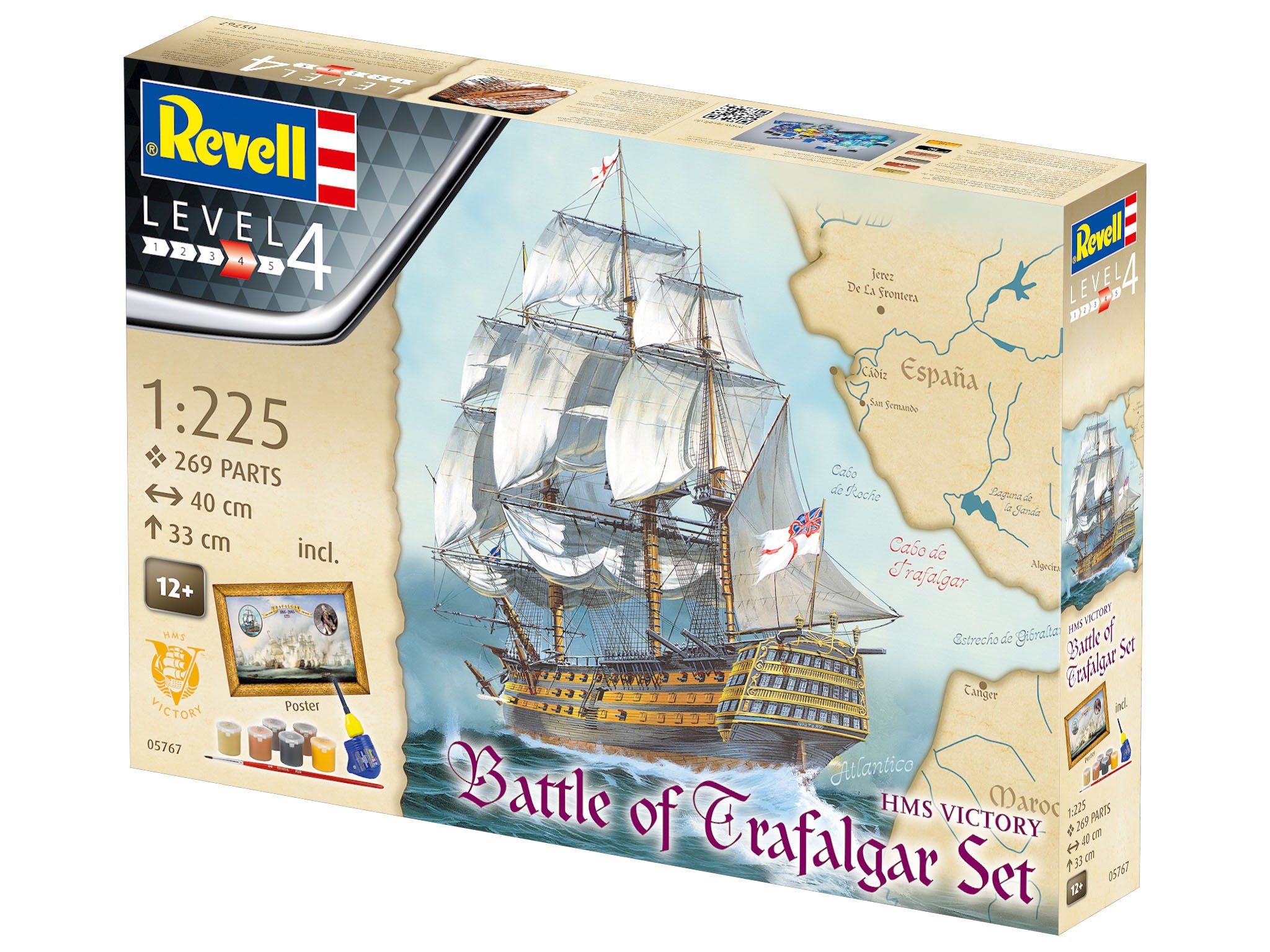 Vapor Revell Gift Set Battle Of Trafalgar Scara 1:225 Rev05767