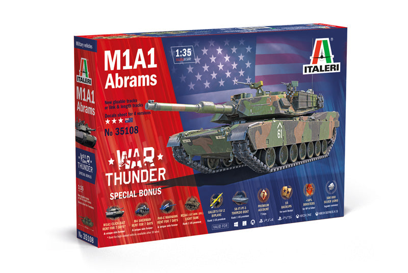 Macheta Militara De Construit M1A1 Abrams 1:35 Italeri It35108