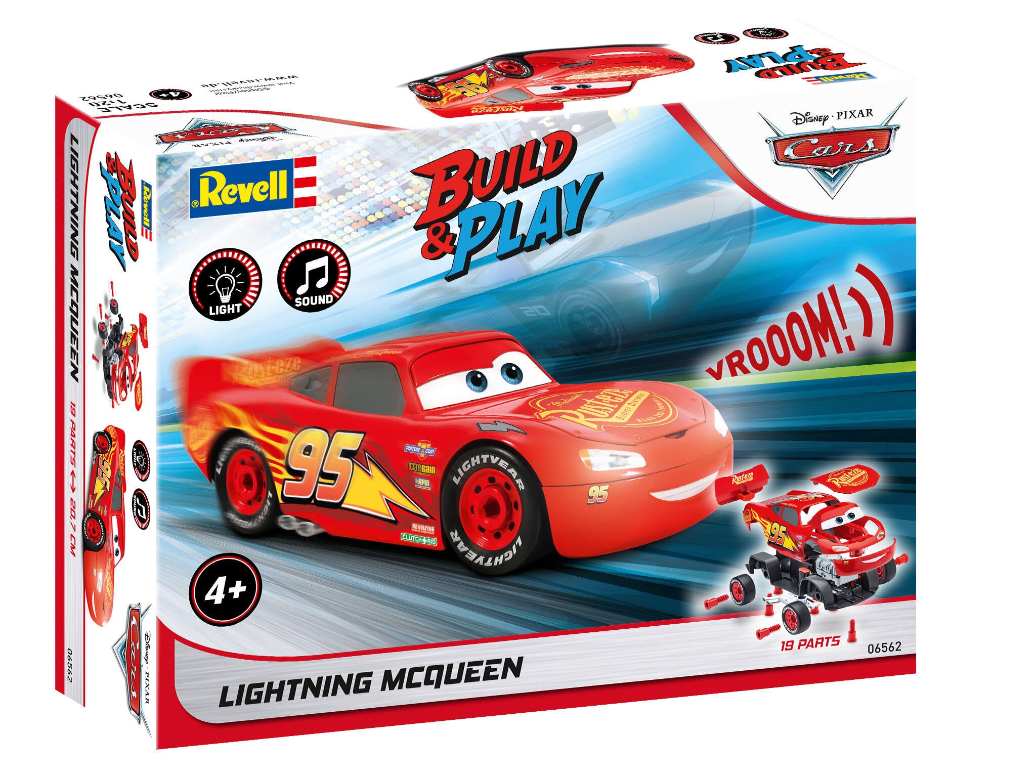 Revell Masina  Lightning Mcqueen Disney-Cars (Light & Sound) Rev06562