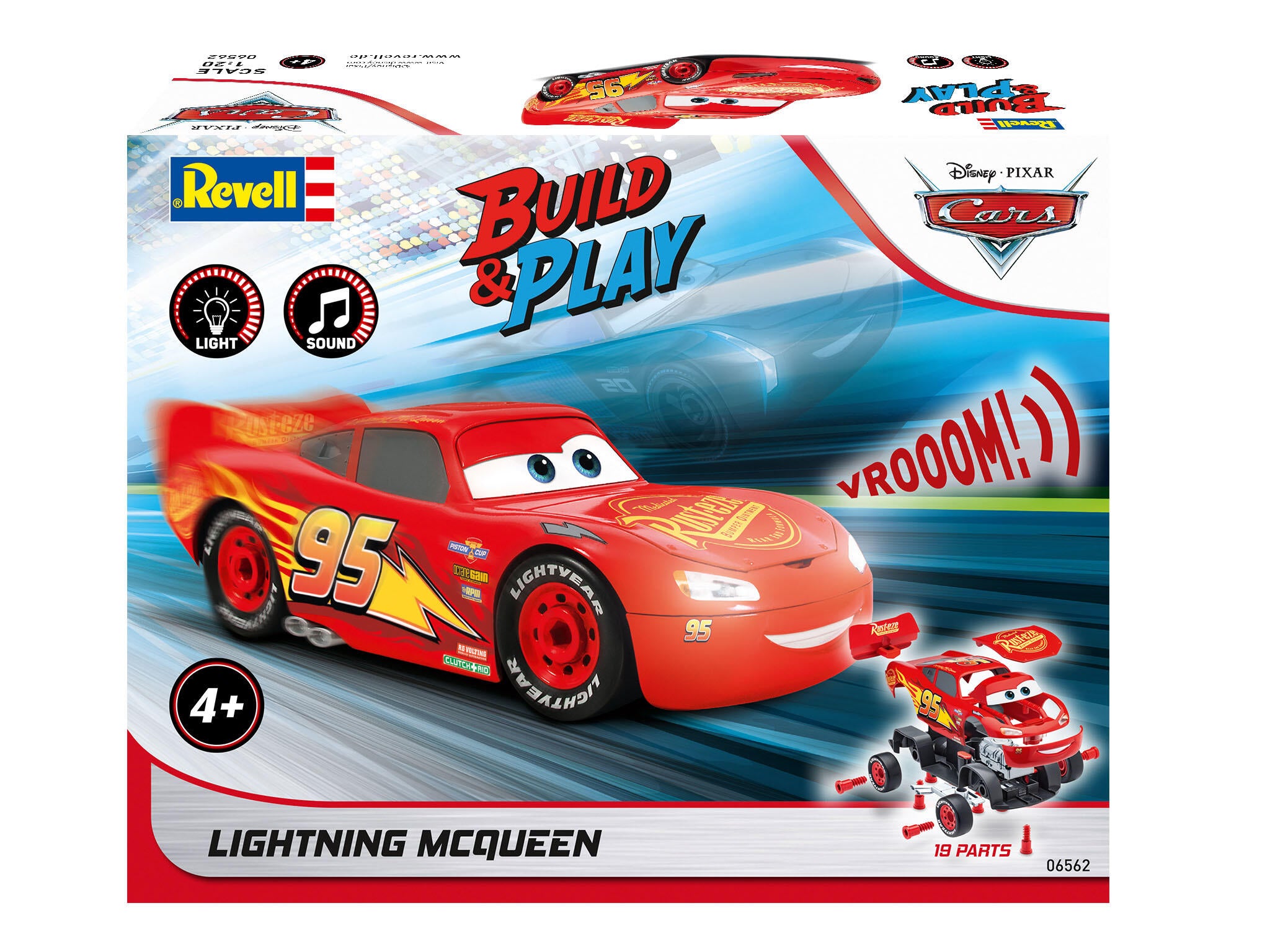 Revell Masina  Lightning Mcqueen Disney-Cars (Light & Sound) Rev06562