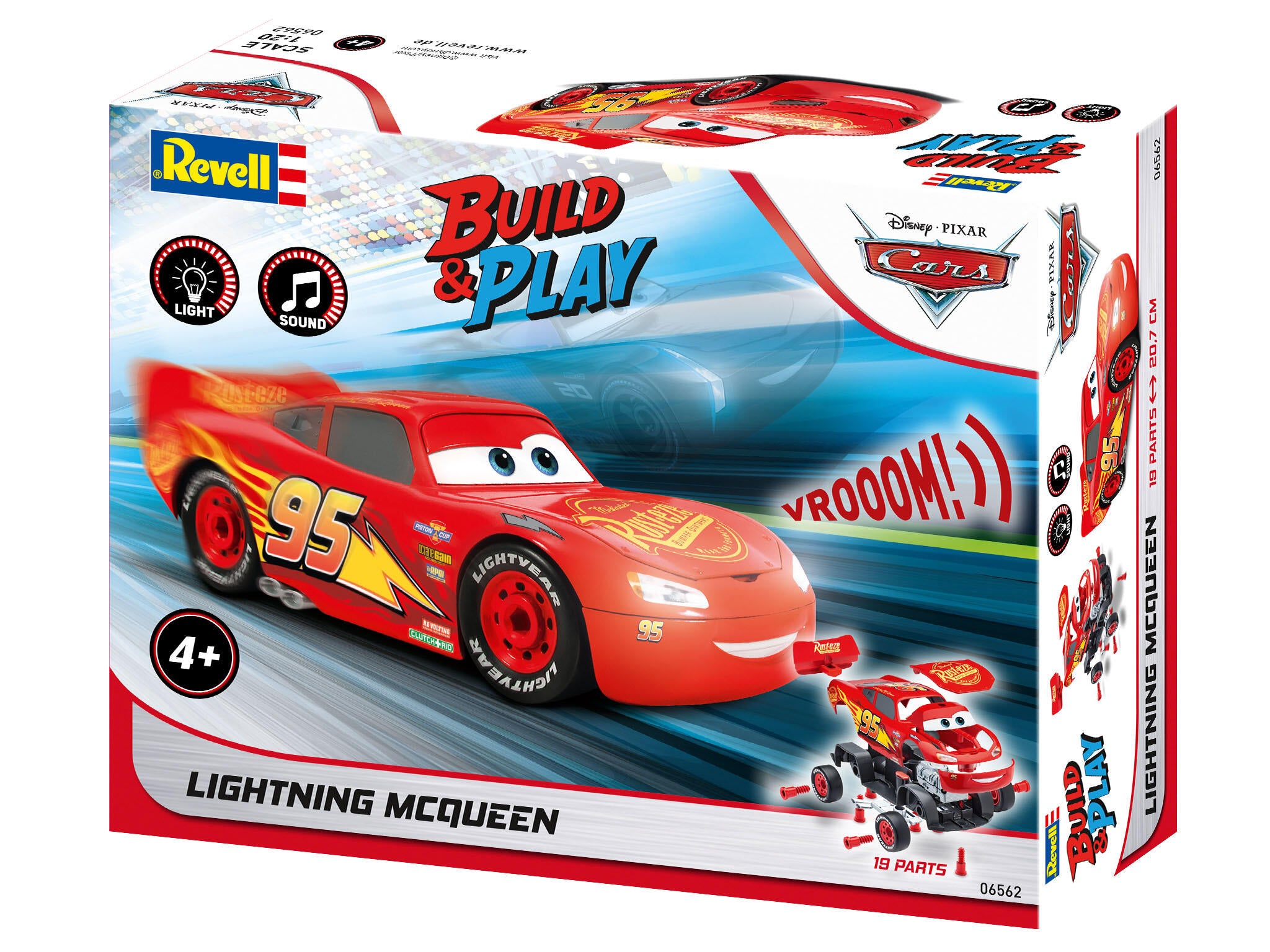 Revell Masina  Lightning Mcqueen Disney-Cars (Light & Sound) Rev06562