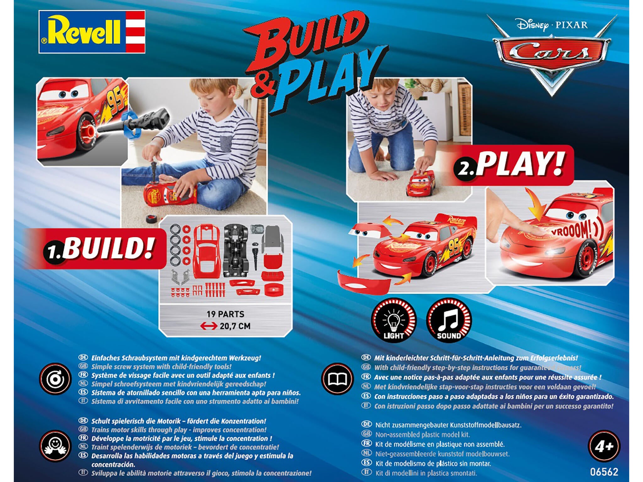 Revell Masina  Lightning Mcqueen Disney-Cars (Light & Sound) Rev06562