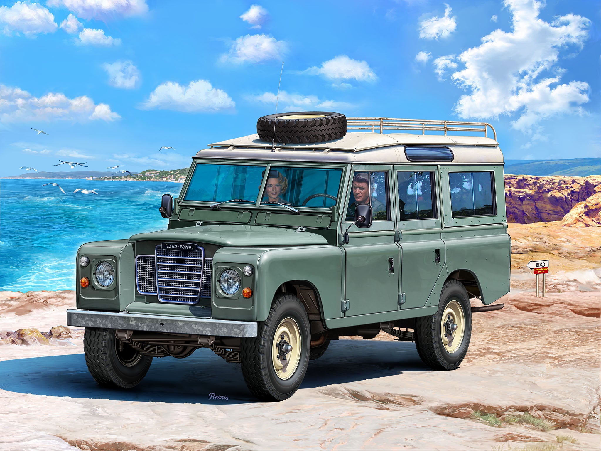 Automodel de construit Revell Land Rover Series III 184 piese 07047