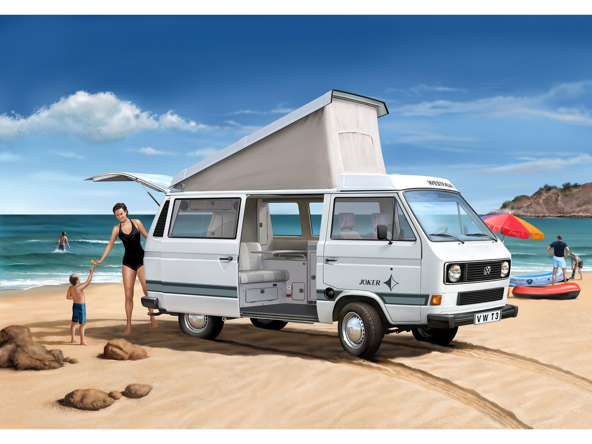 Revell Model Kit Vw T3 Camper Rev07344