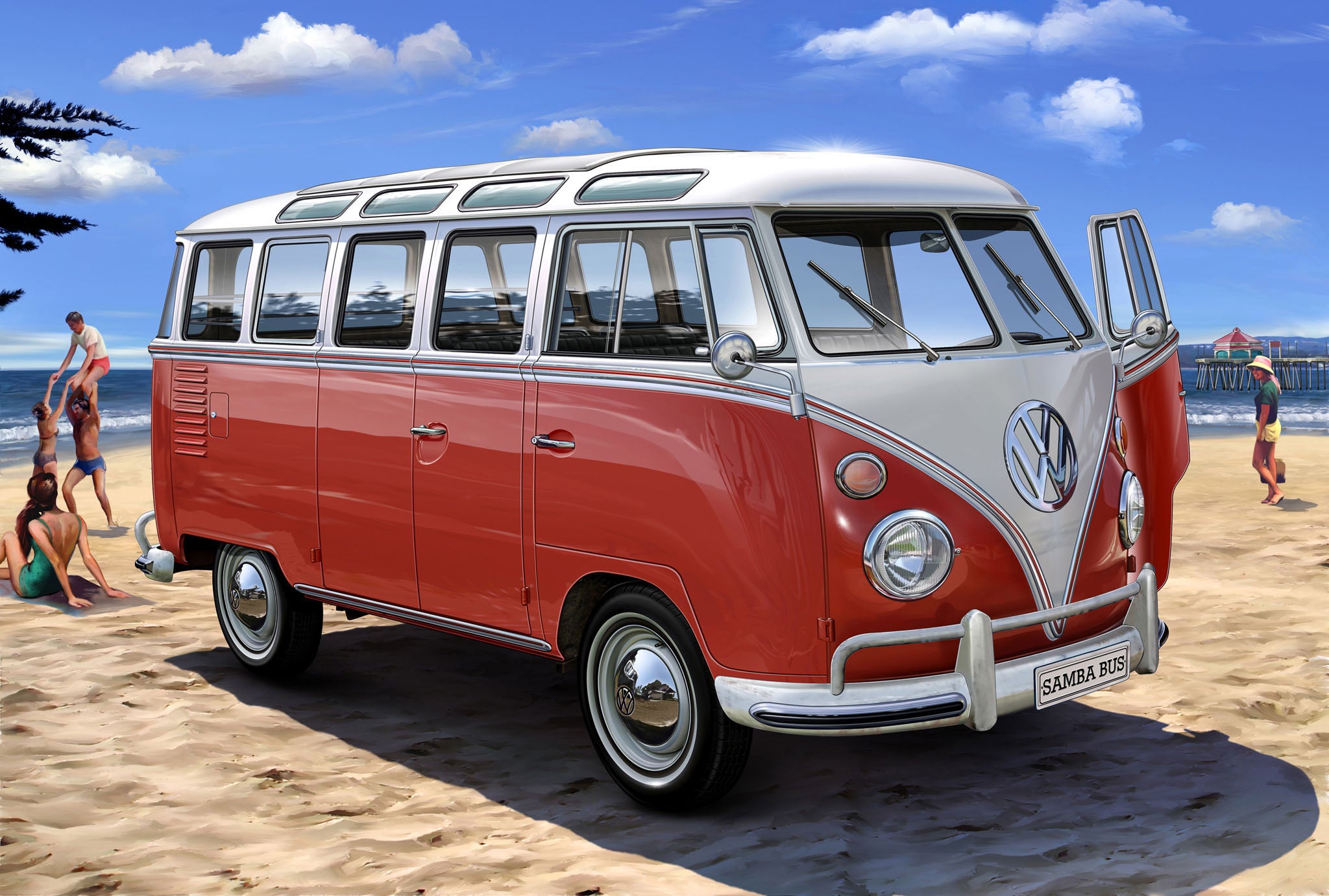 Automodel de construit VW Samba Bus model de construire - Revell 07399
