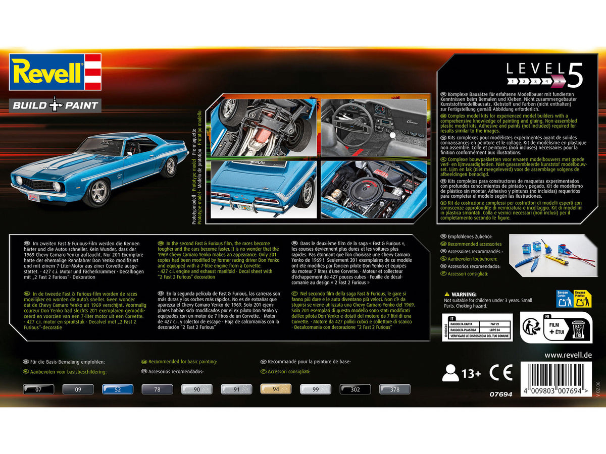 Revell Kit Fast And Furious 1969 Chevy Scara 1:25 Rev07694