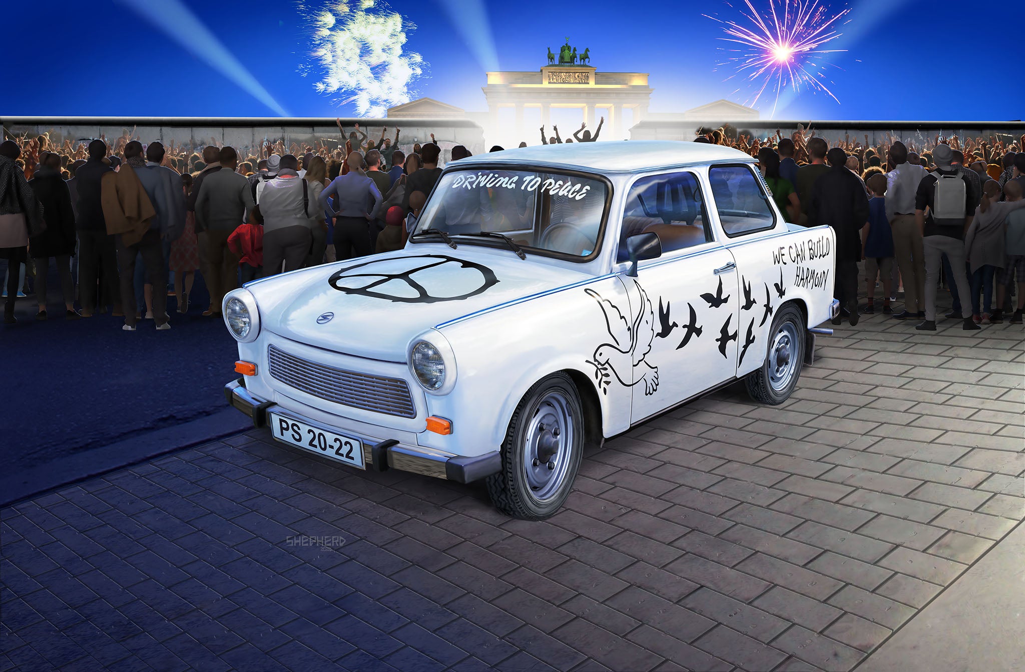 Automodel de construit Revell Trabant 601S 138 piese 07713
