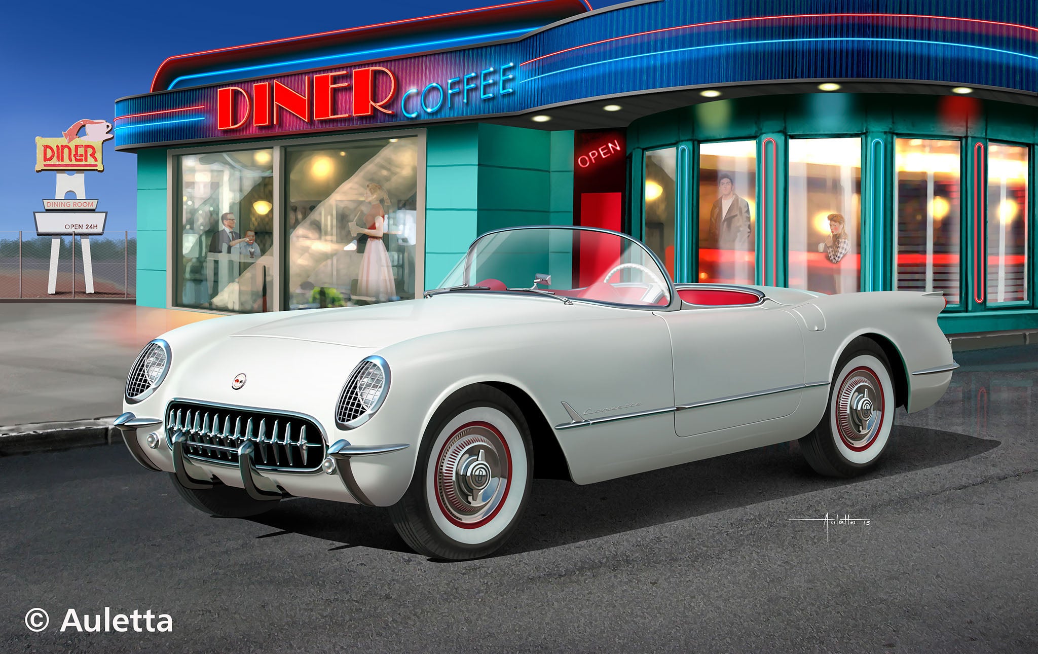 Model plastic 1953 Corvette Roadster 1/24 Revell 07718