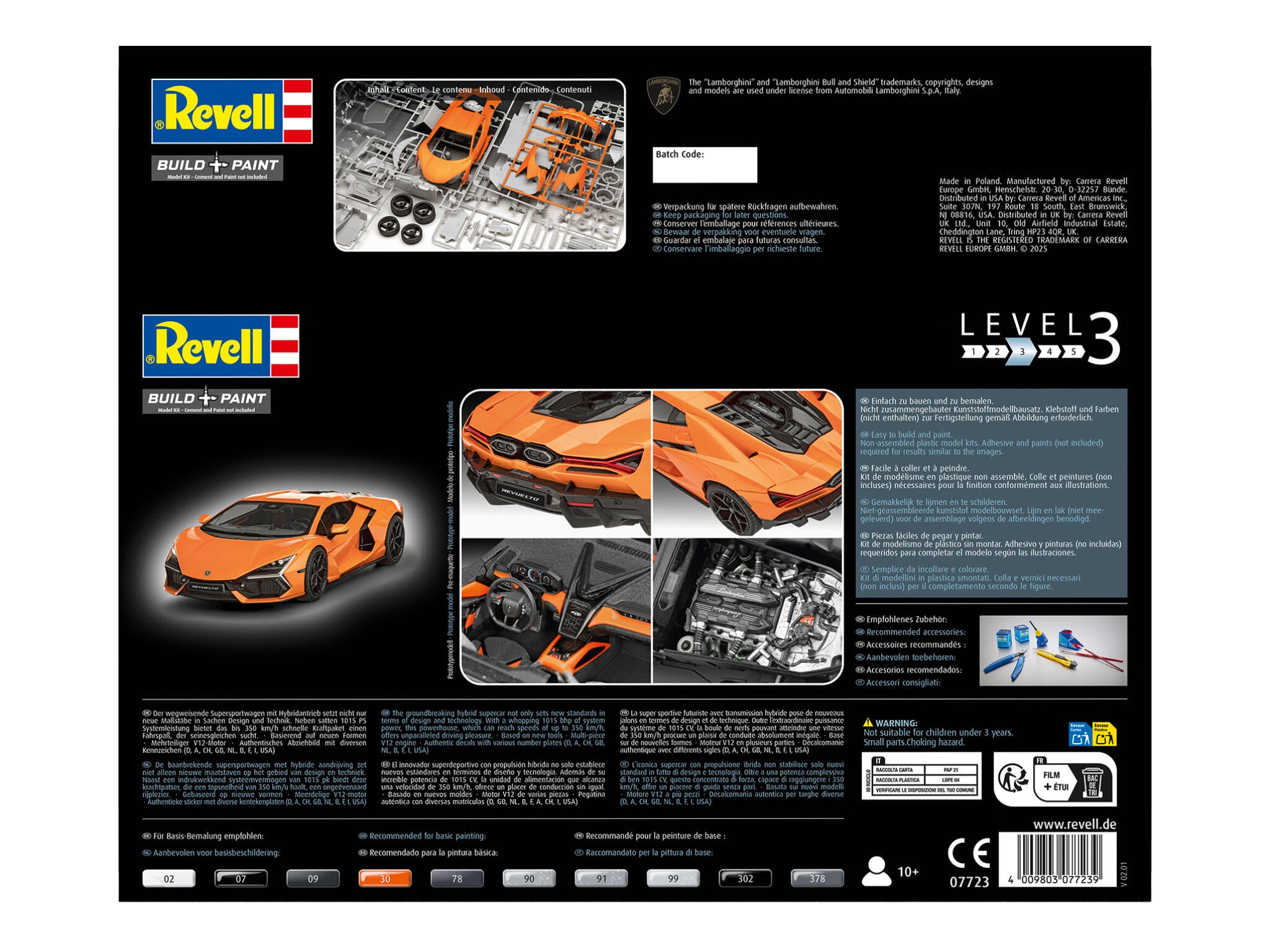 Revell Kit Lamborghini Revuelto Rev07723