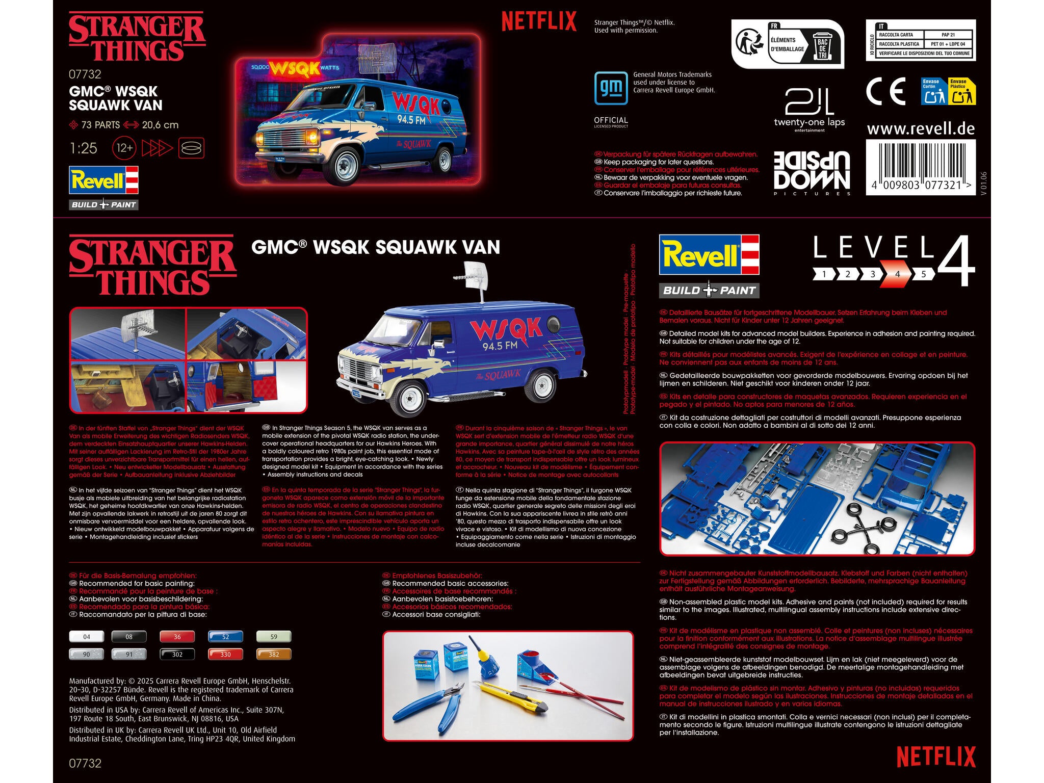 Revell Kit Strangers Things Scara 1:25 Rev07732