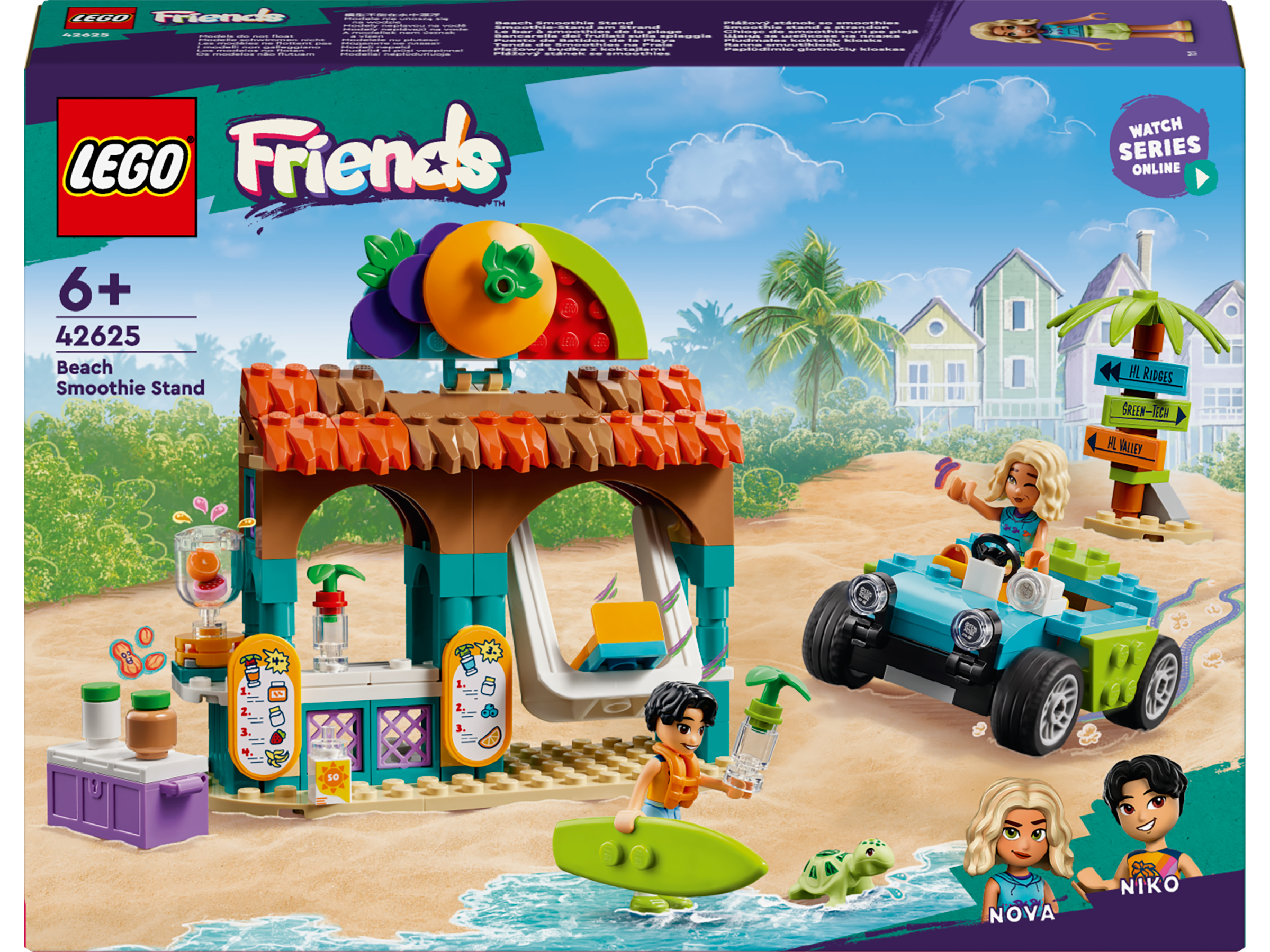 LEGO® Friends - Chiosc de smoothie-uri pe plaja 42625, 213 piese