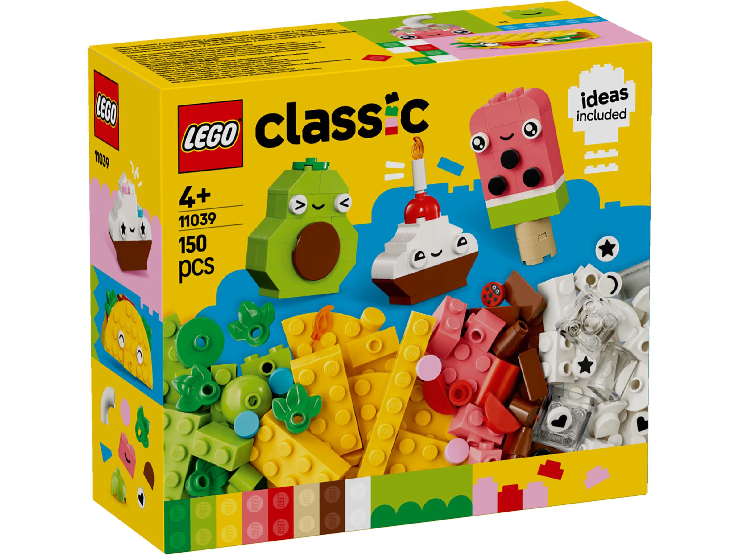 LEGO® Classic - Prieteni alimentari creativi 11039, 150 piese