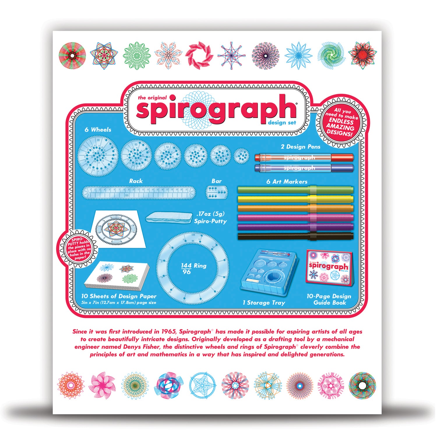 Set creatie Spirograph Design set in cutie PMSPDP1006Z